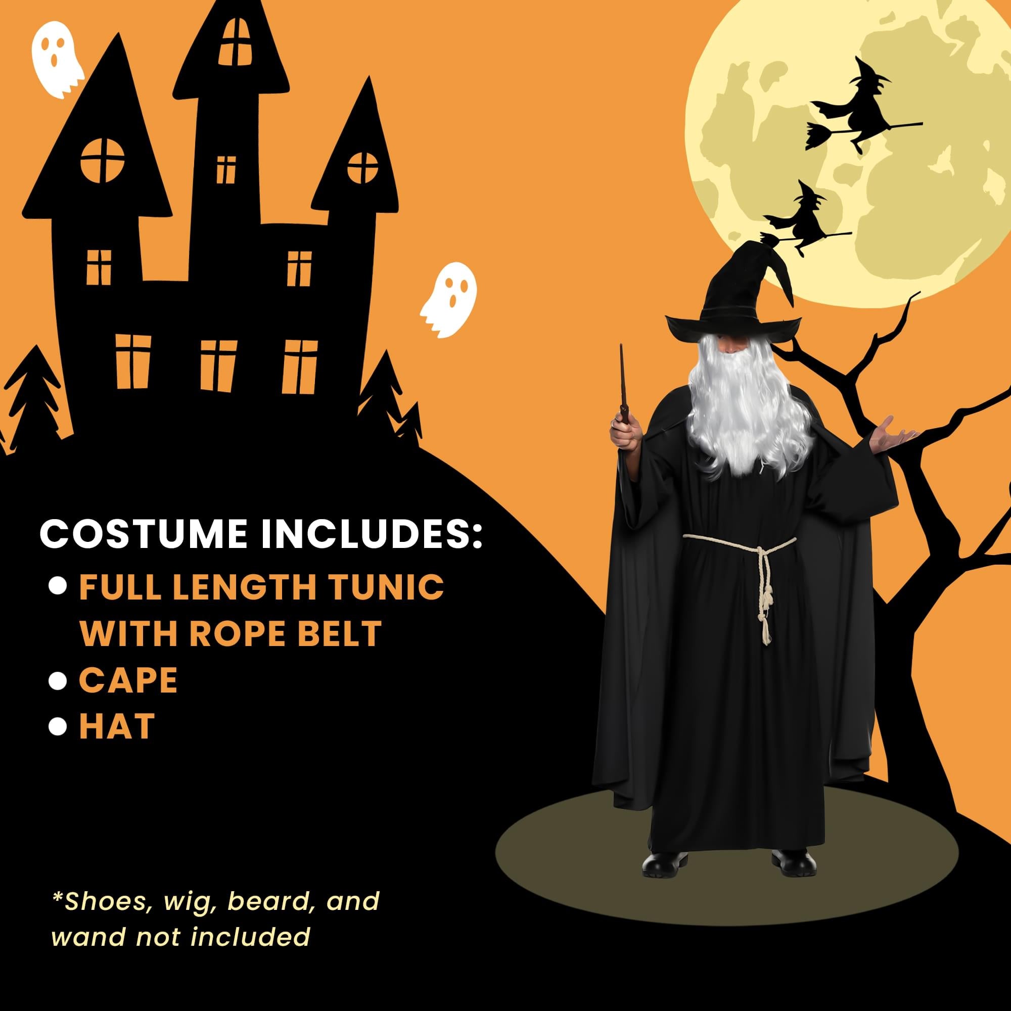 Warlock Black Adult Costume