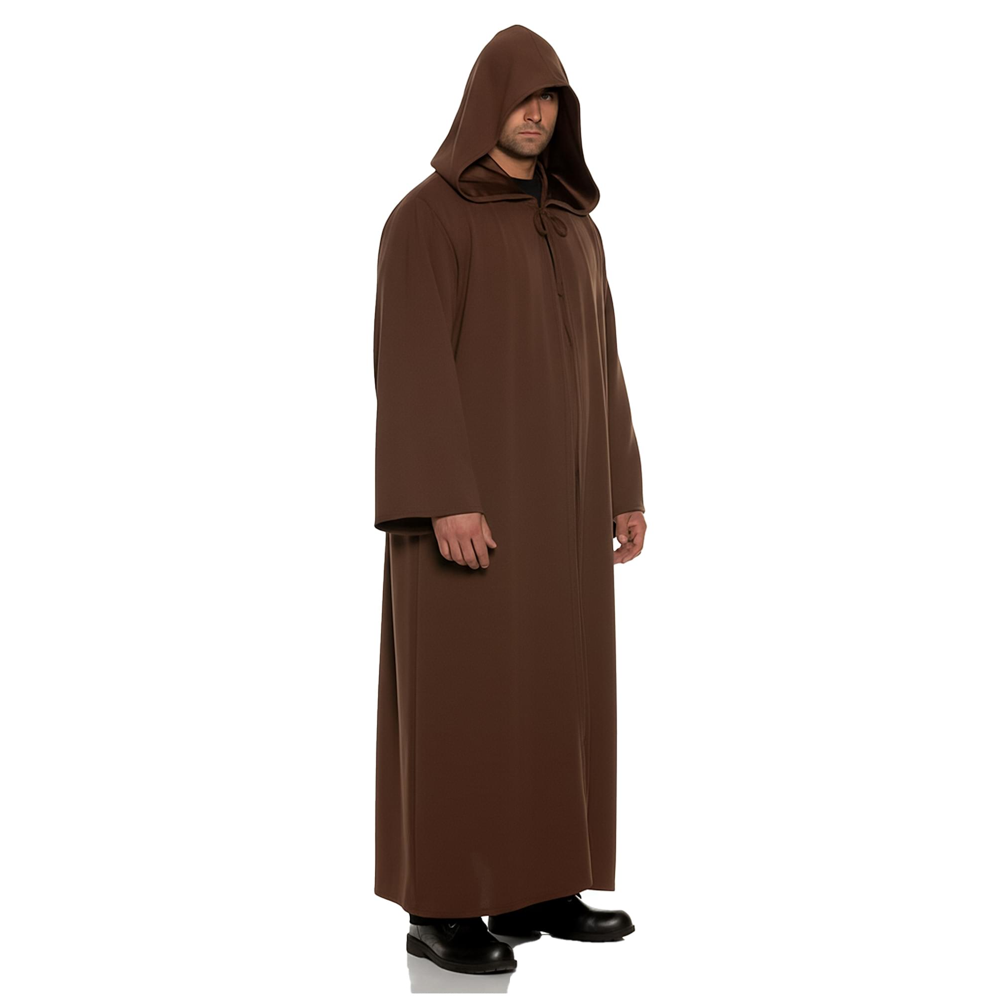 Brown Hooded Cloak Adult Costume