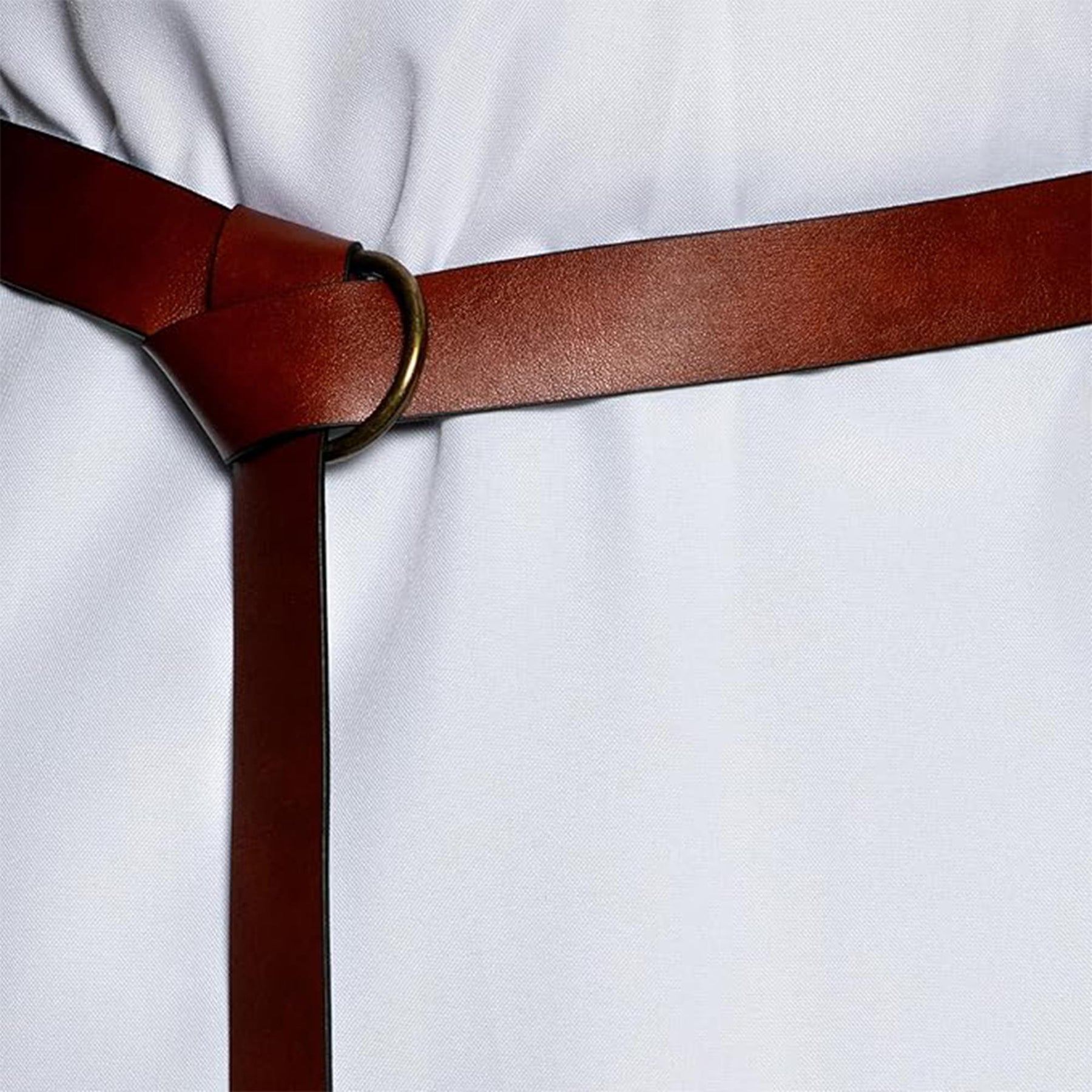 Medieval Brown Faux Leather Belt Adult Costume Accessory