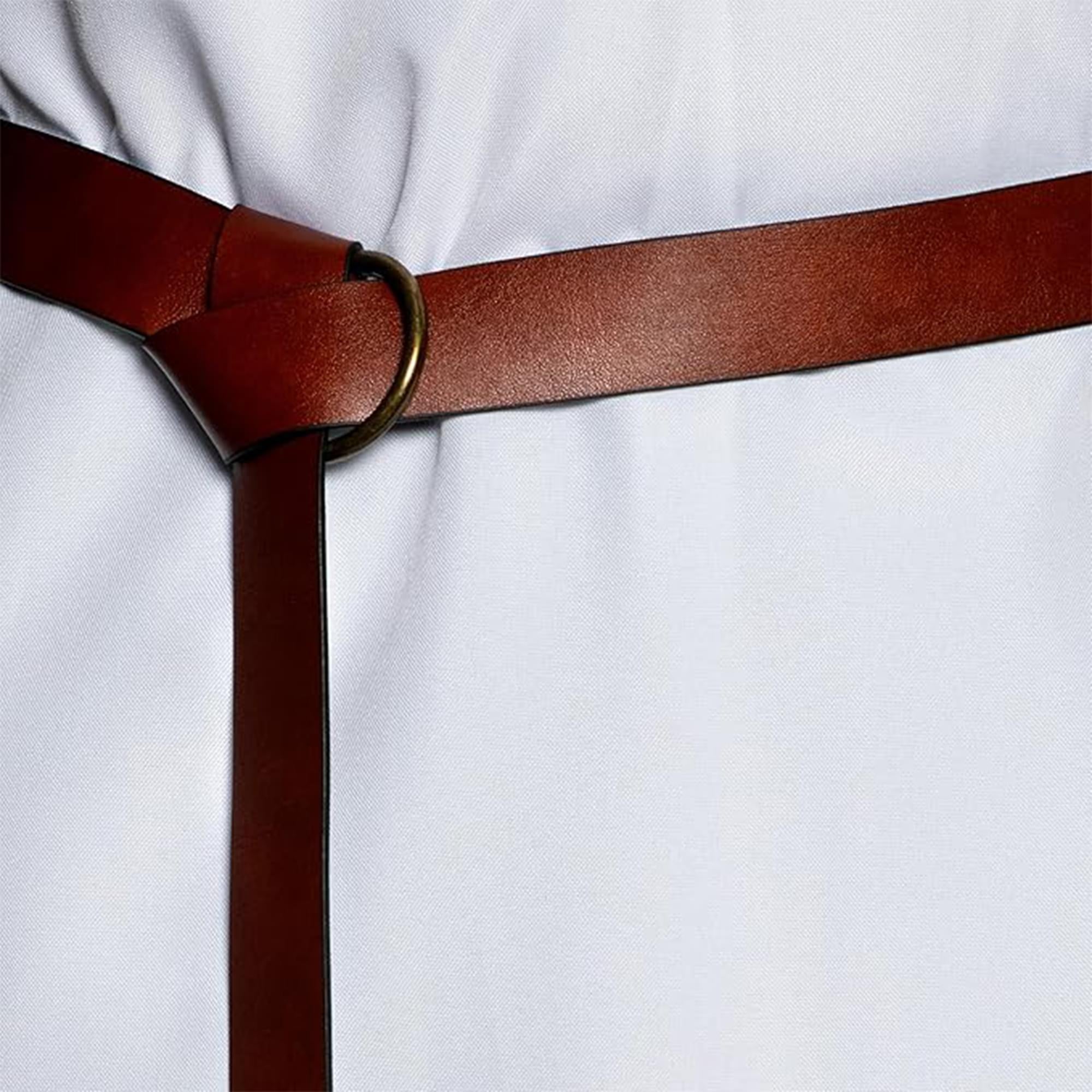 Medieval Brown Faux Leather Belt Adult Costume Accessory