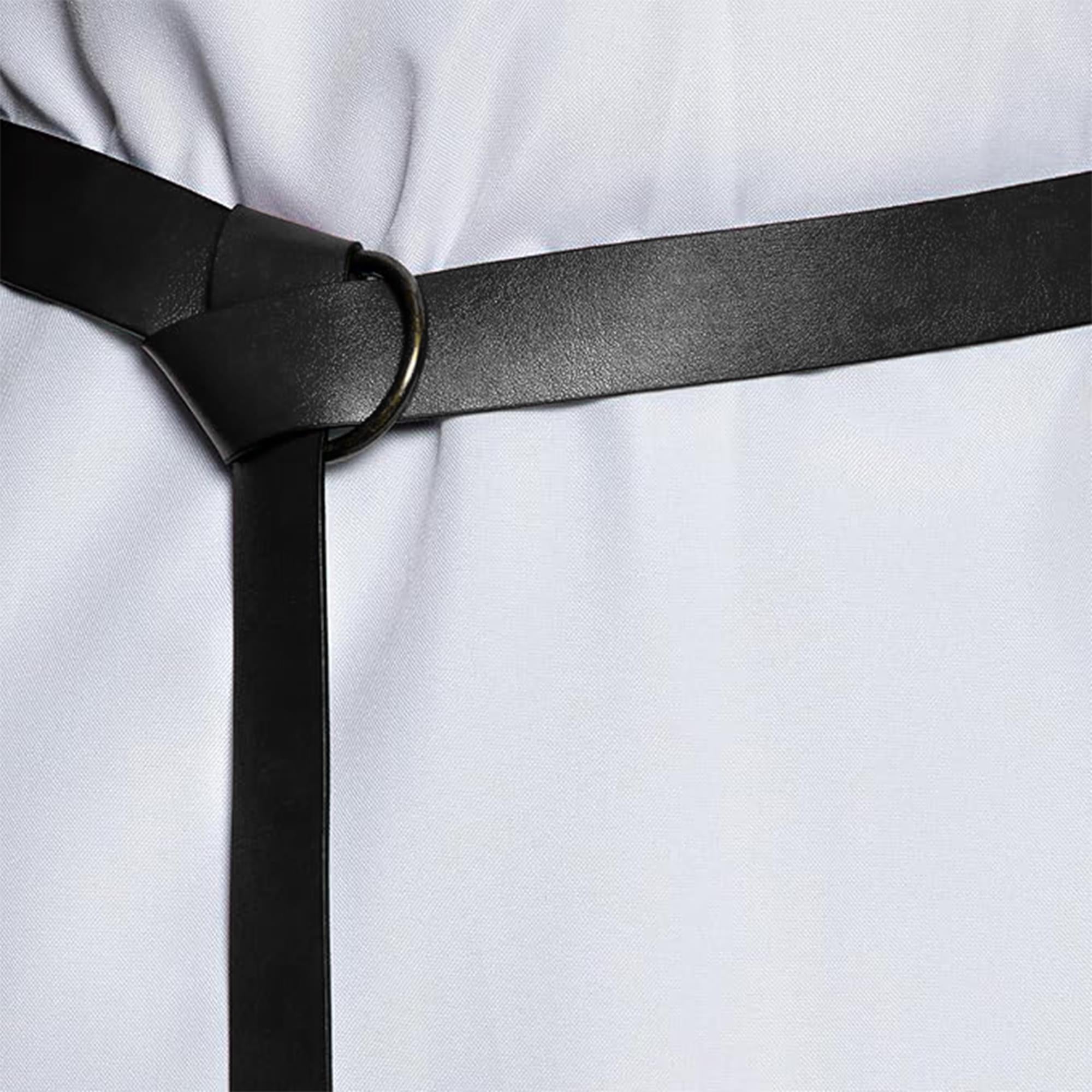 Medieval Black Faux Leather Belt Adult Costume Accessory