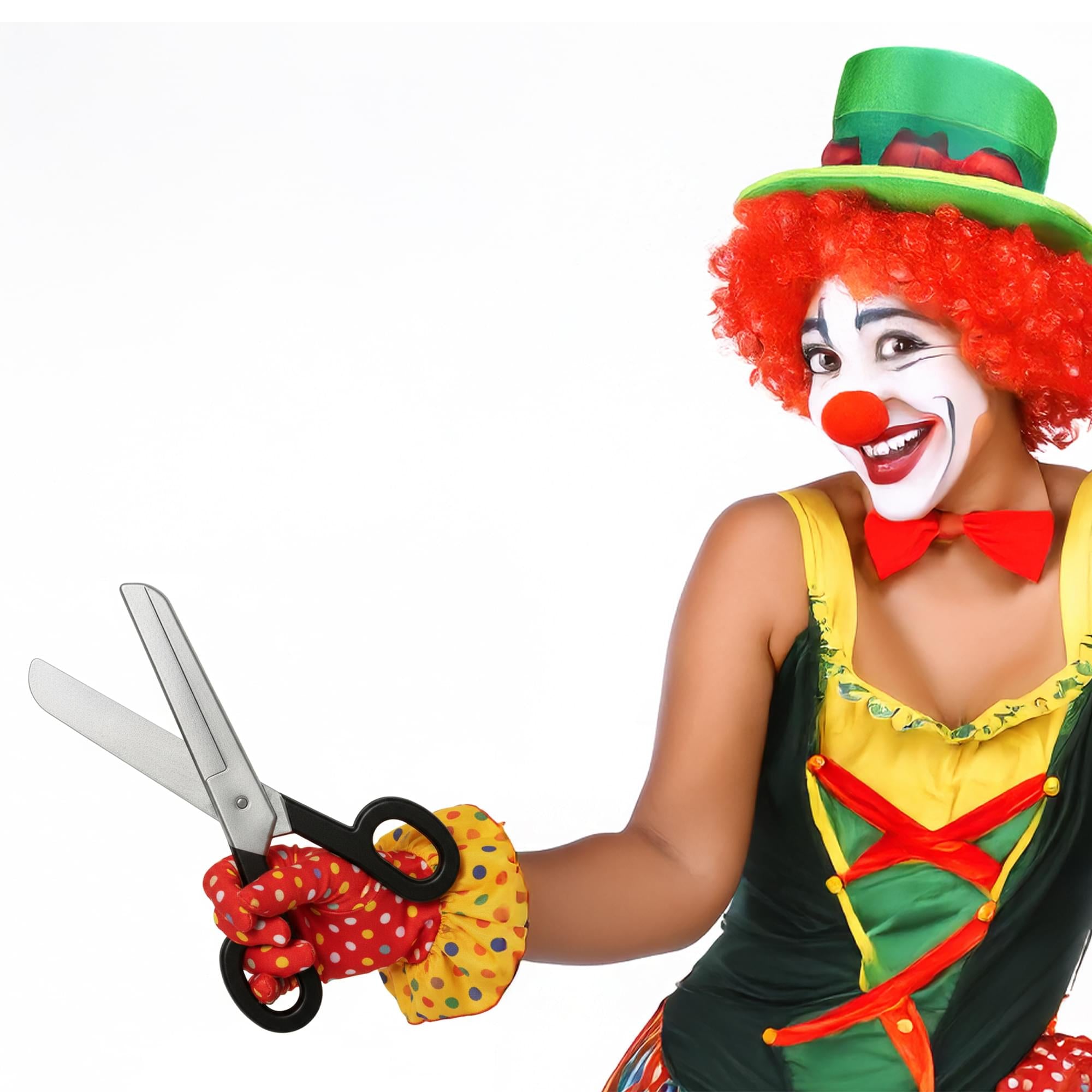 Plastic Oversized Scissors Adult Costume Accessory