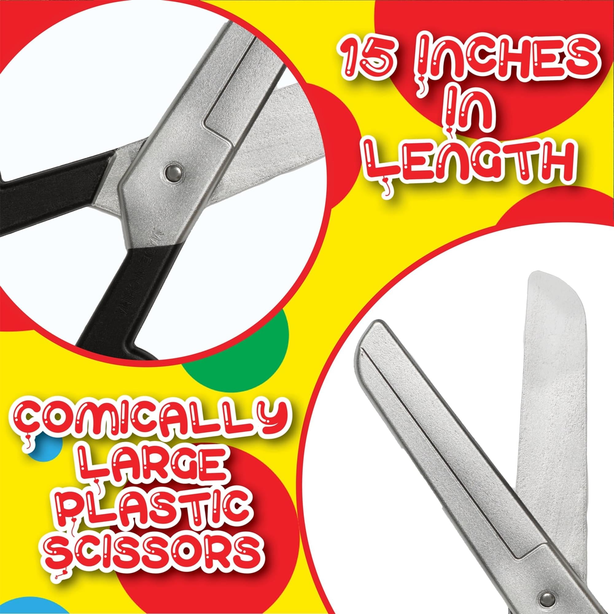 Plastic Oversized Scissors Adult Costume Accessory