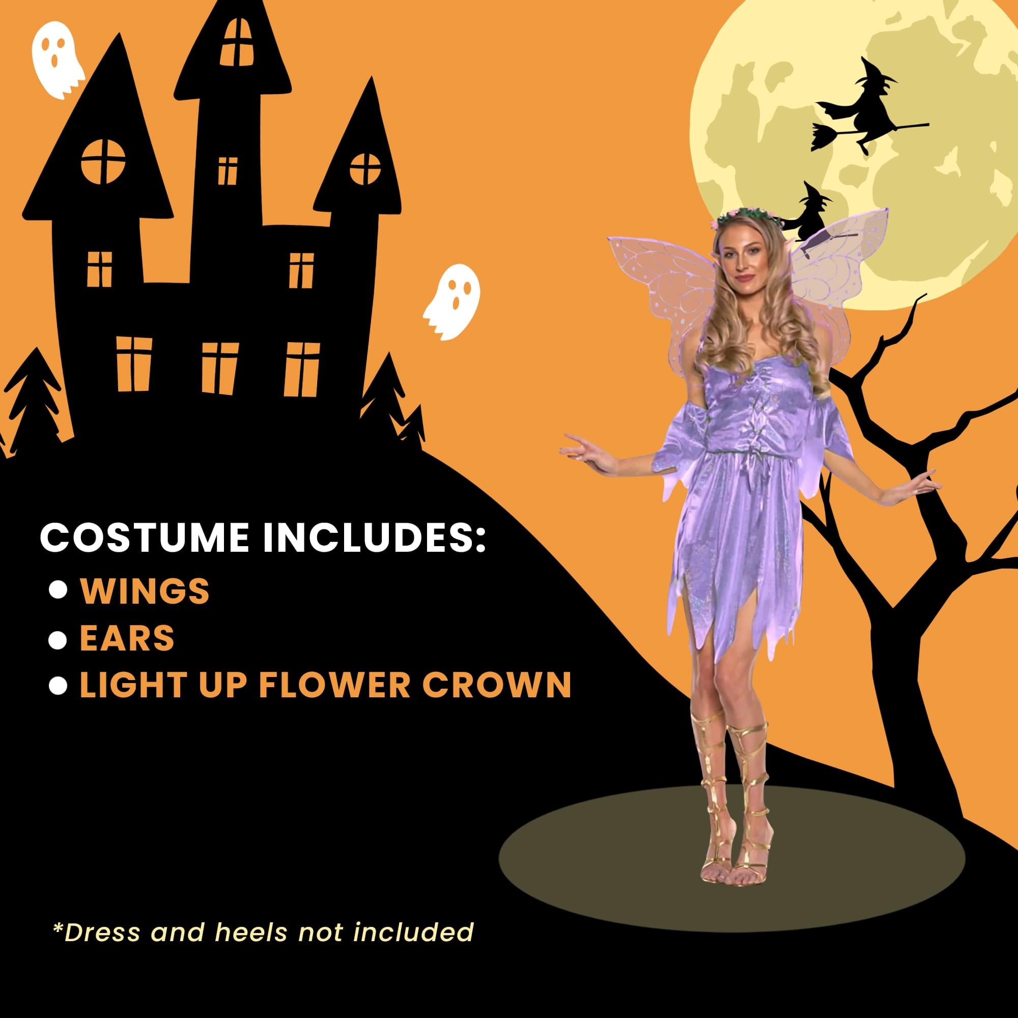 Purple Fairy Adult Costume Accessory Kit