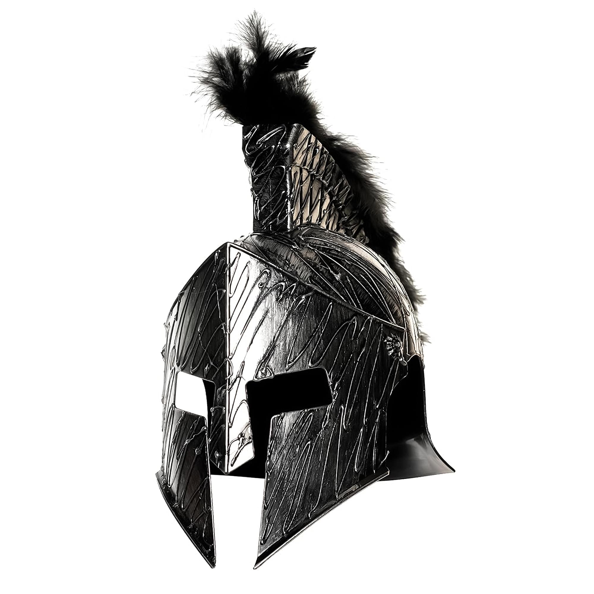 Evil Roman Helmet With Mask Adult Costume Accessory