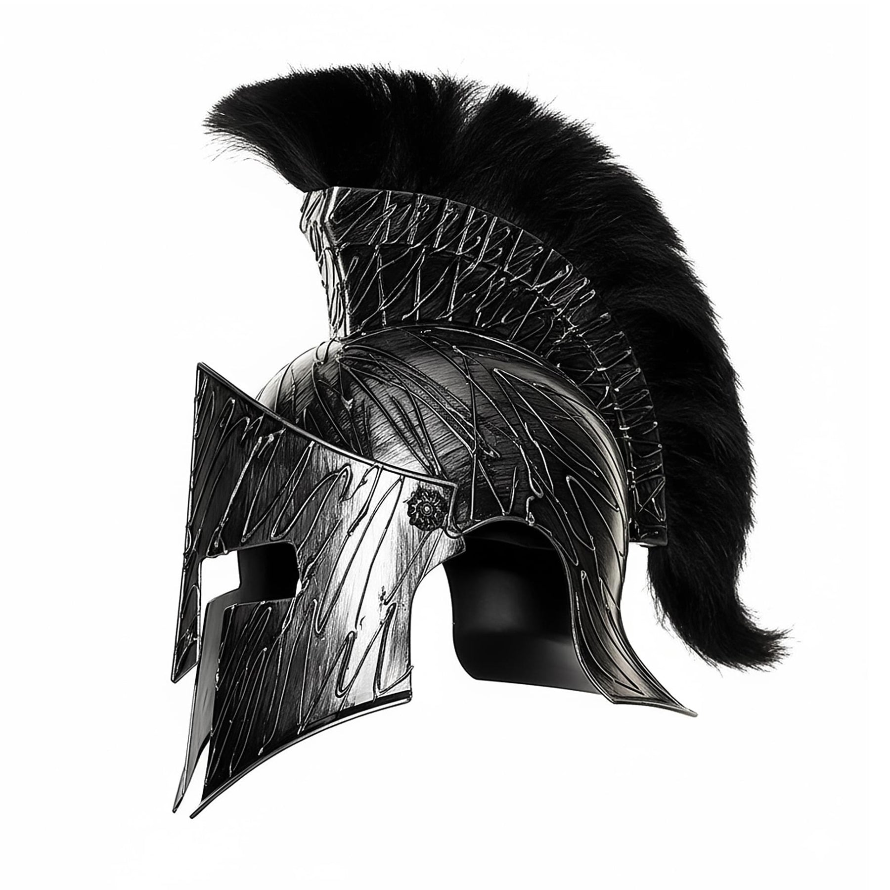 Evil Roman Helmet With Mask Adult Costume Accessory