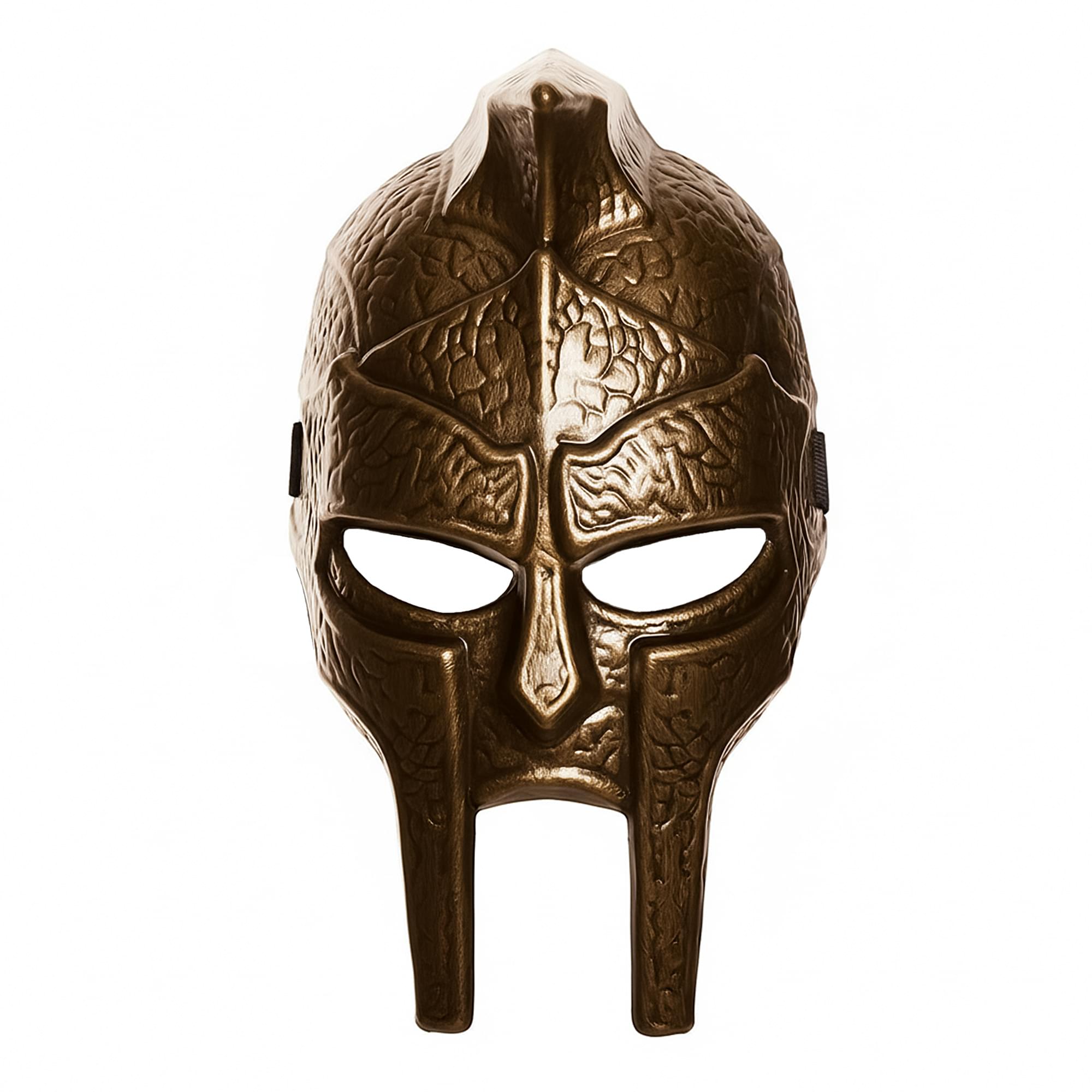 Bronze Roman Heavy Plastic Adult Costume Half Mask