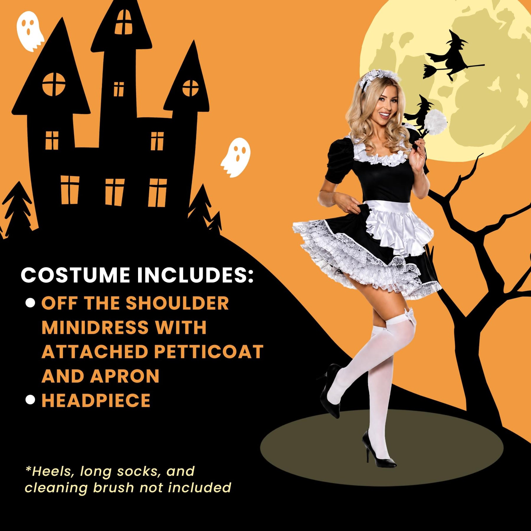 Maid You Look Adult Costume | Large