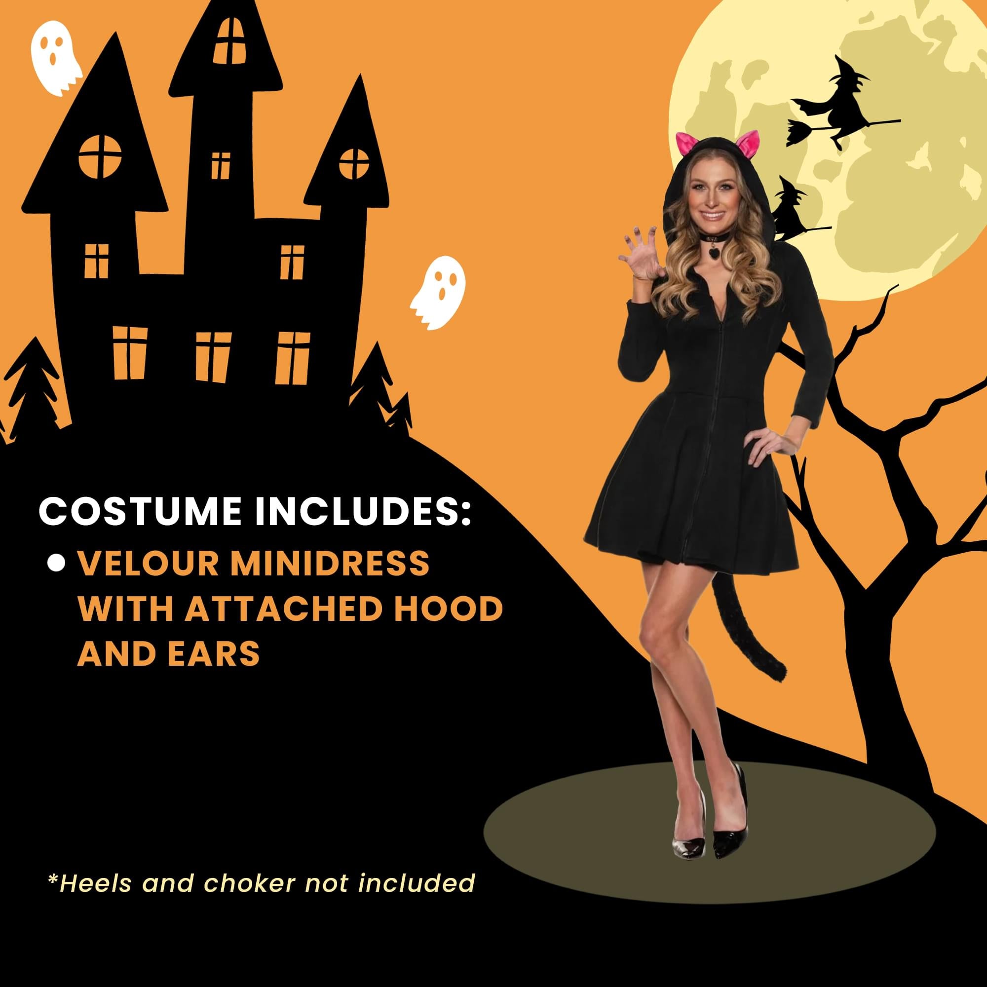 Whiskers Cat Female Adult Costume