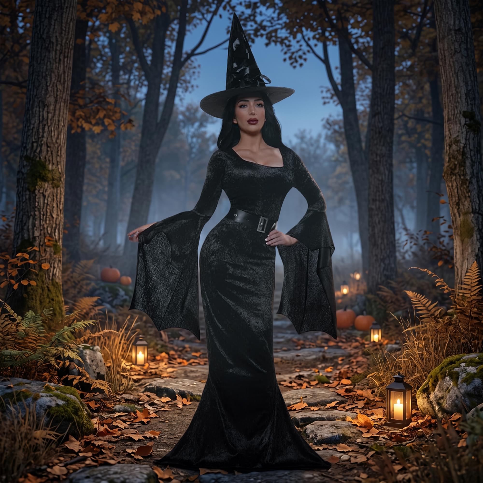 Midnight Witch Adult Costume