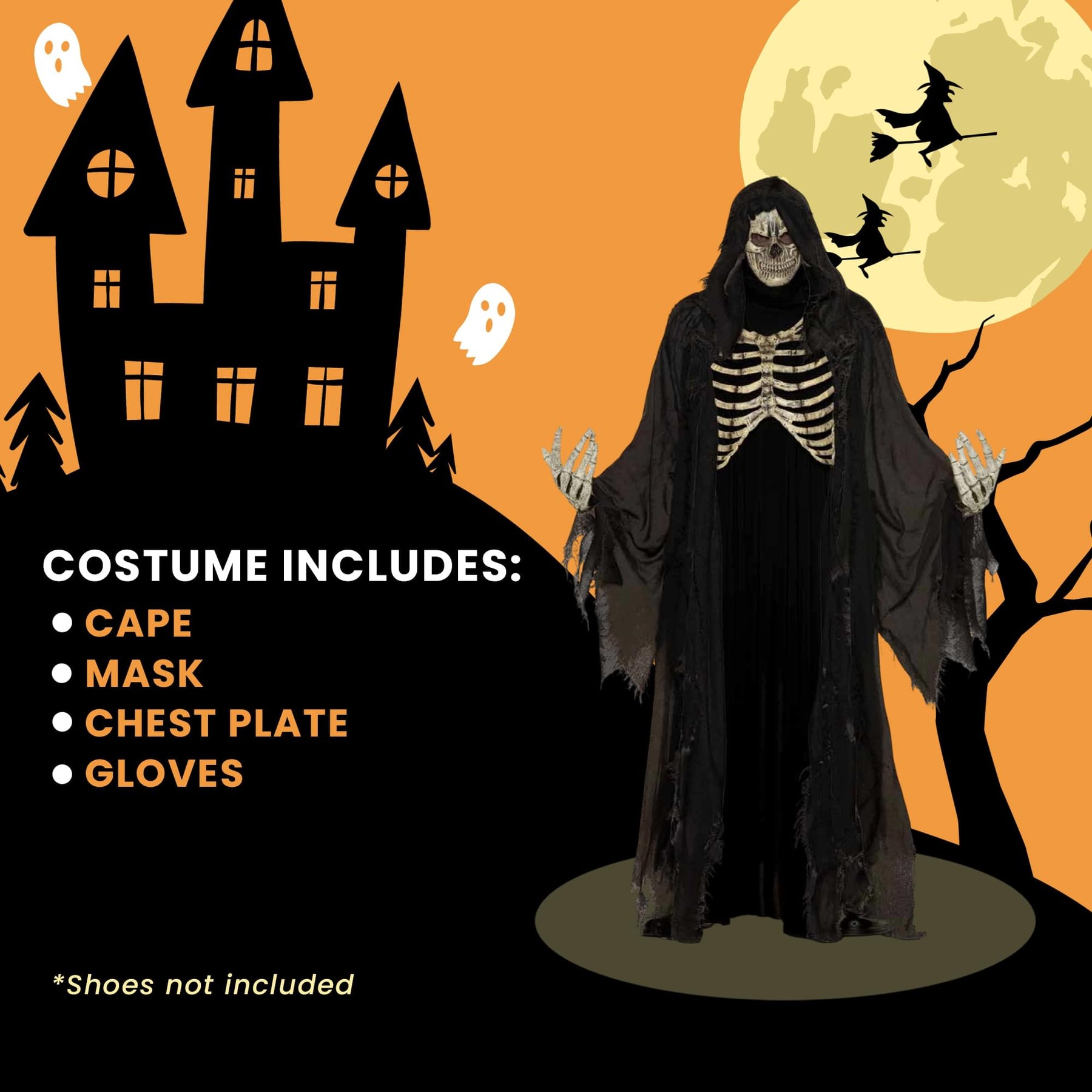 Black Bone Reaper Adult Costume