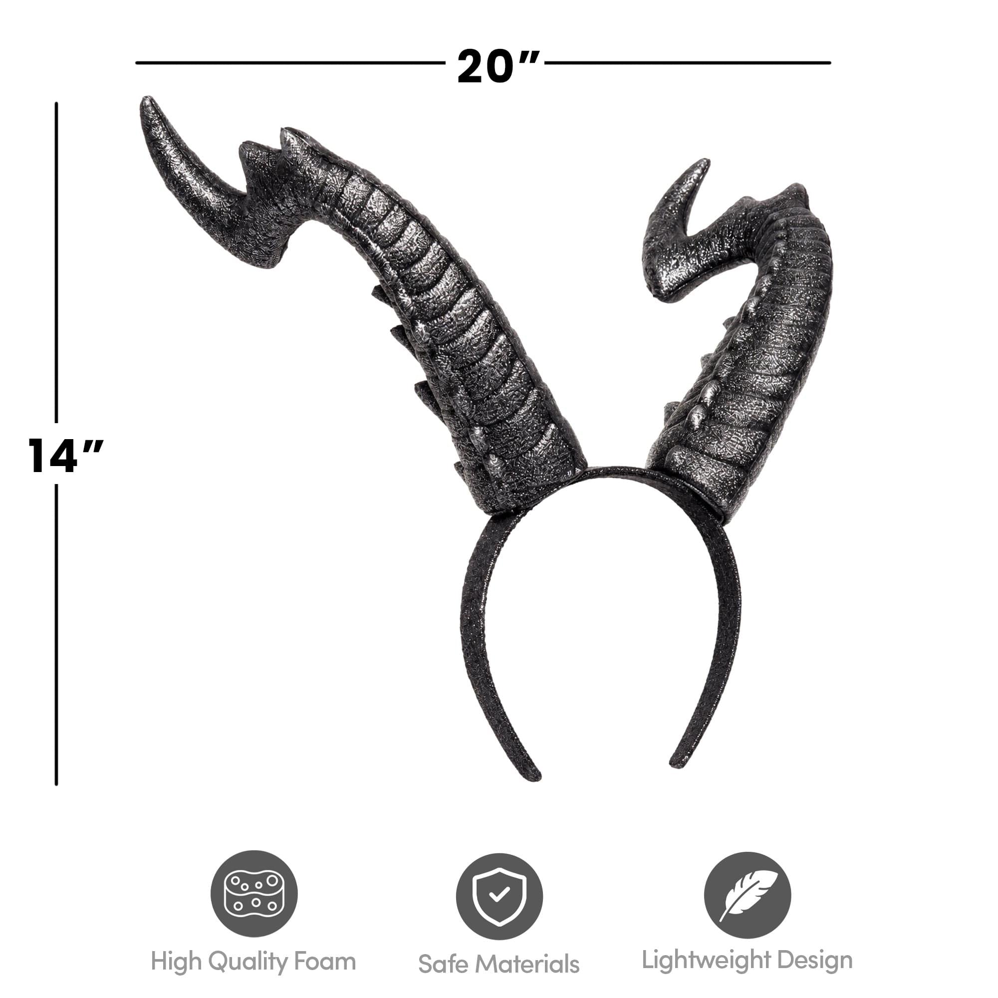 Dragon Horns Adult Costume Headband | One Size