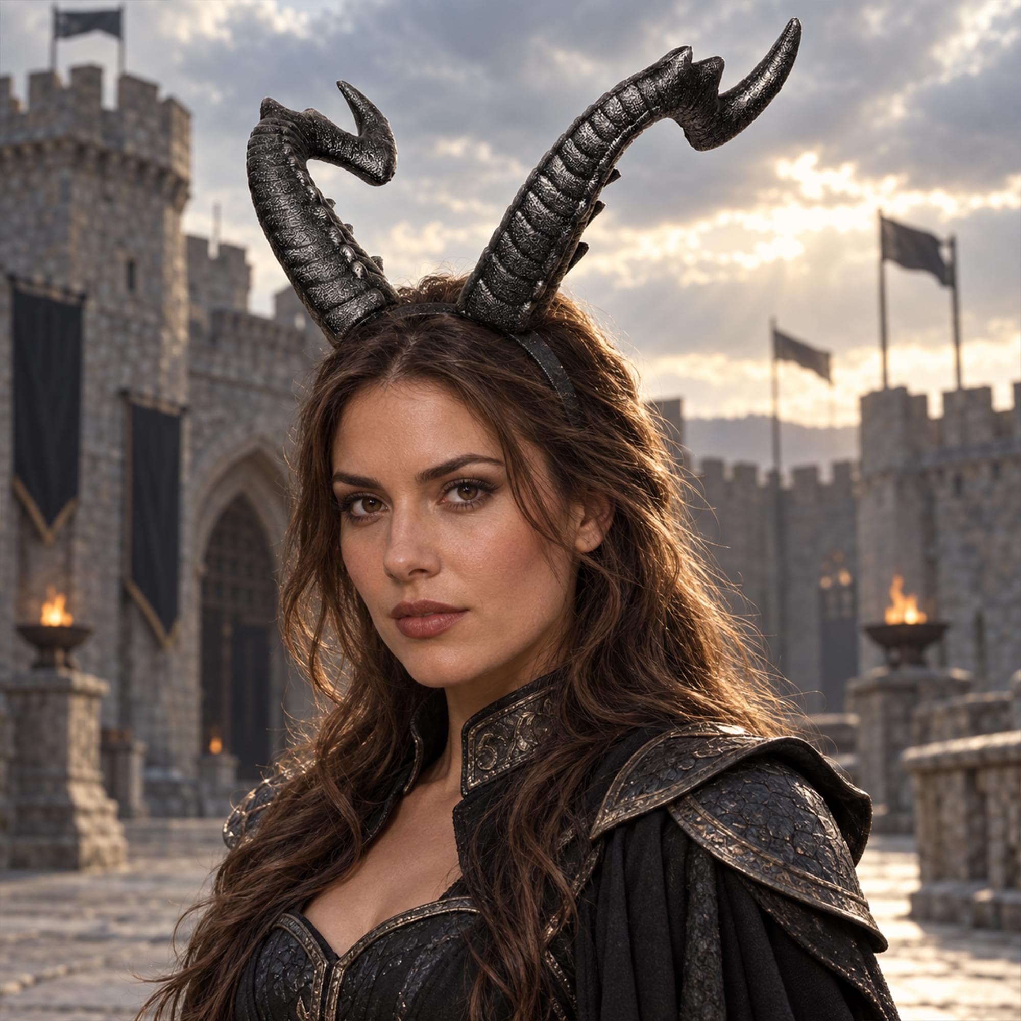 Dragon Horns Adult Costume Headband | One Size
