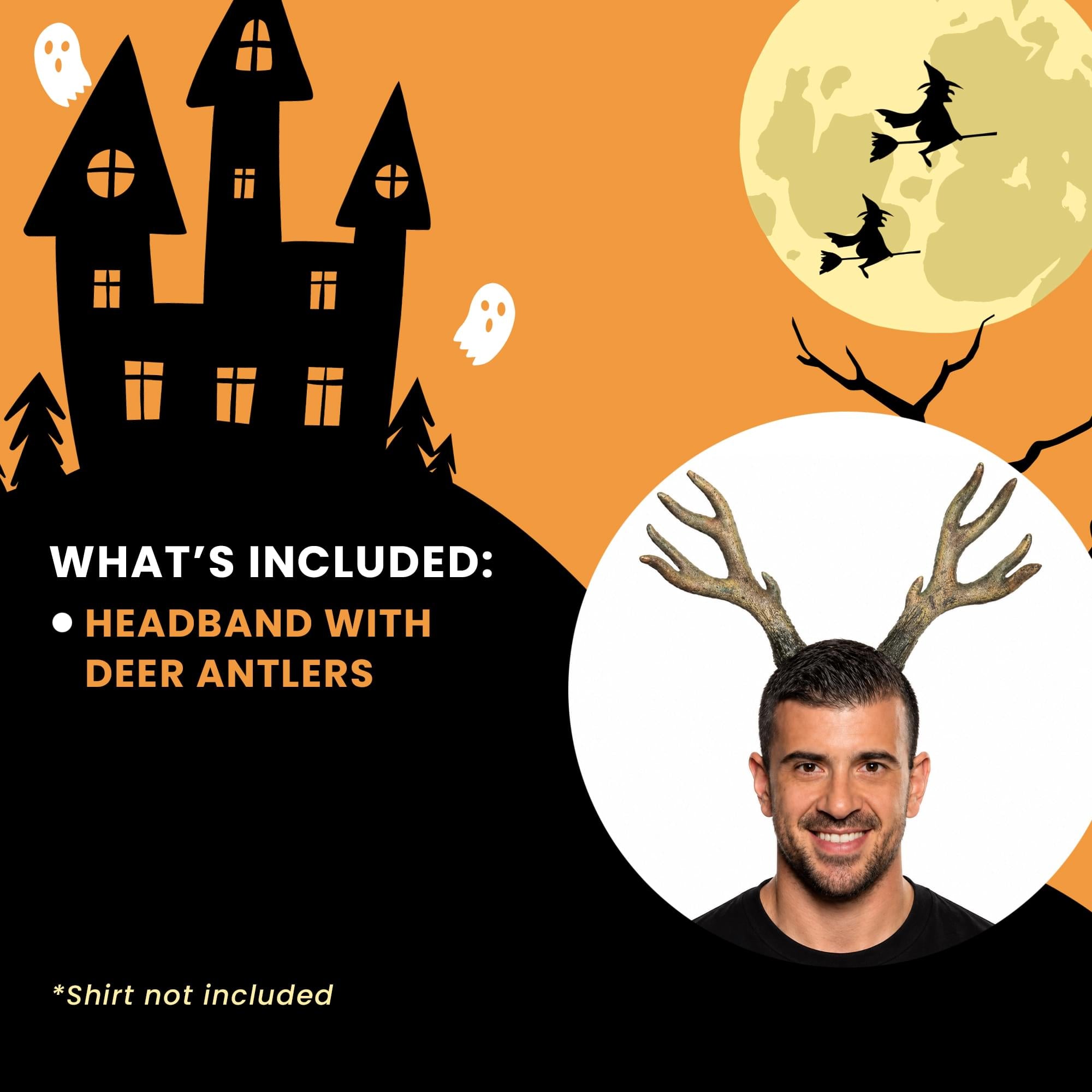 Deer Antlers Adult Costume Accessory | One Size