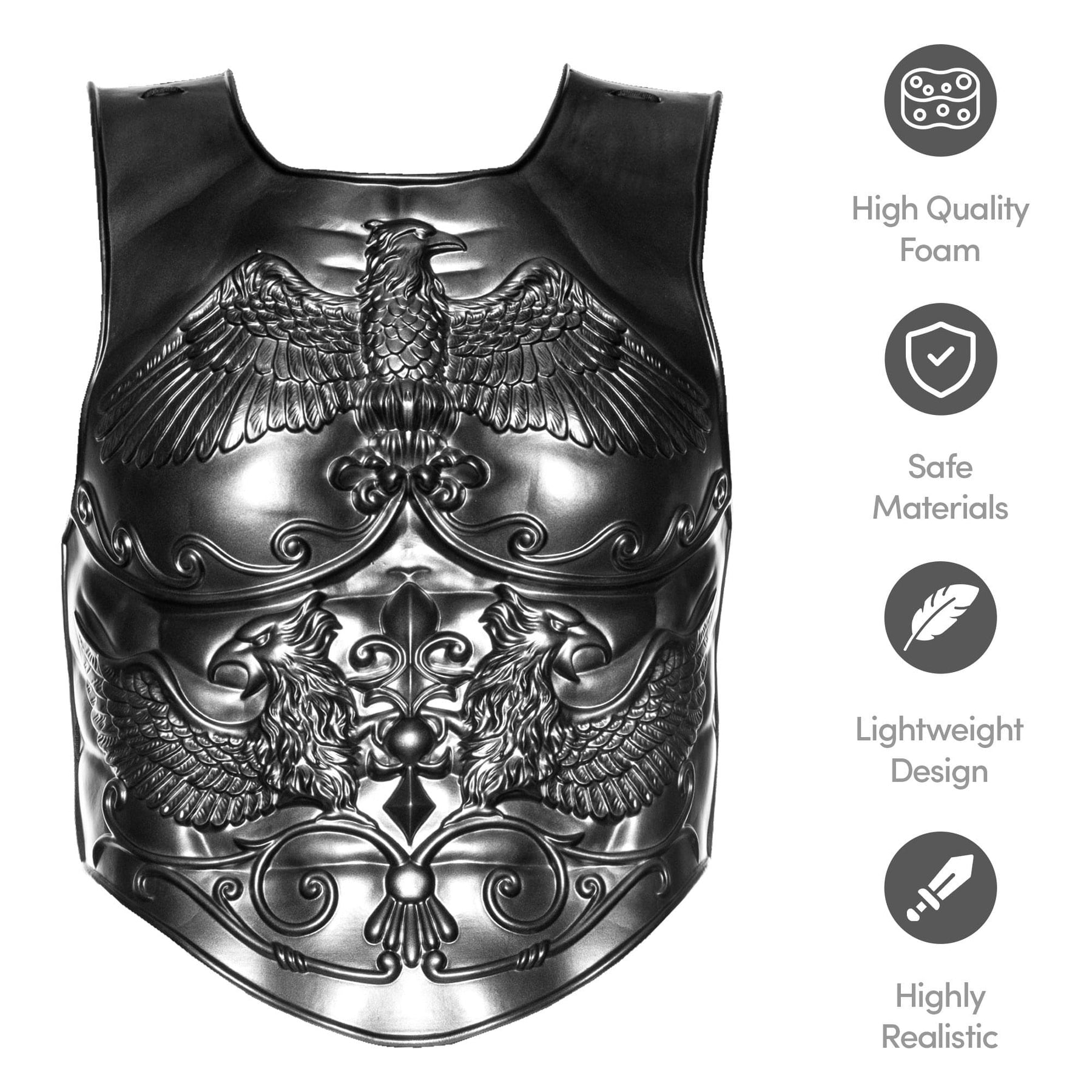 Foam Roman Chest Plate Adult Costume Accessory