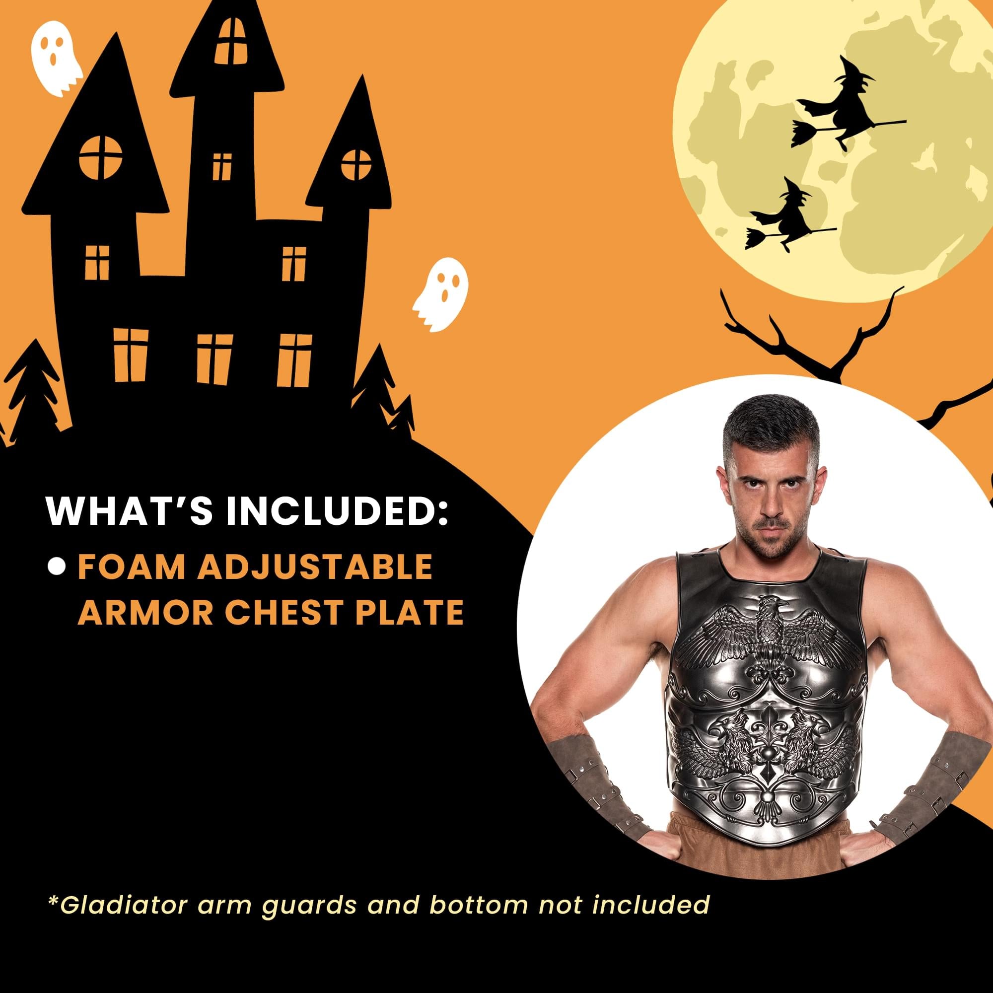 Foam Roman Chest Plate Adult Costume Accessory