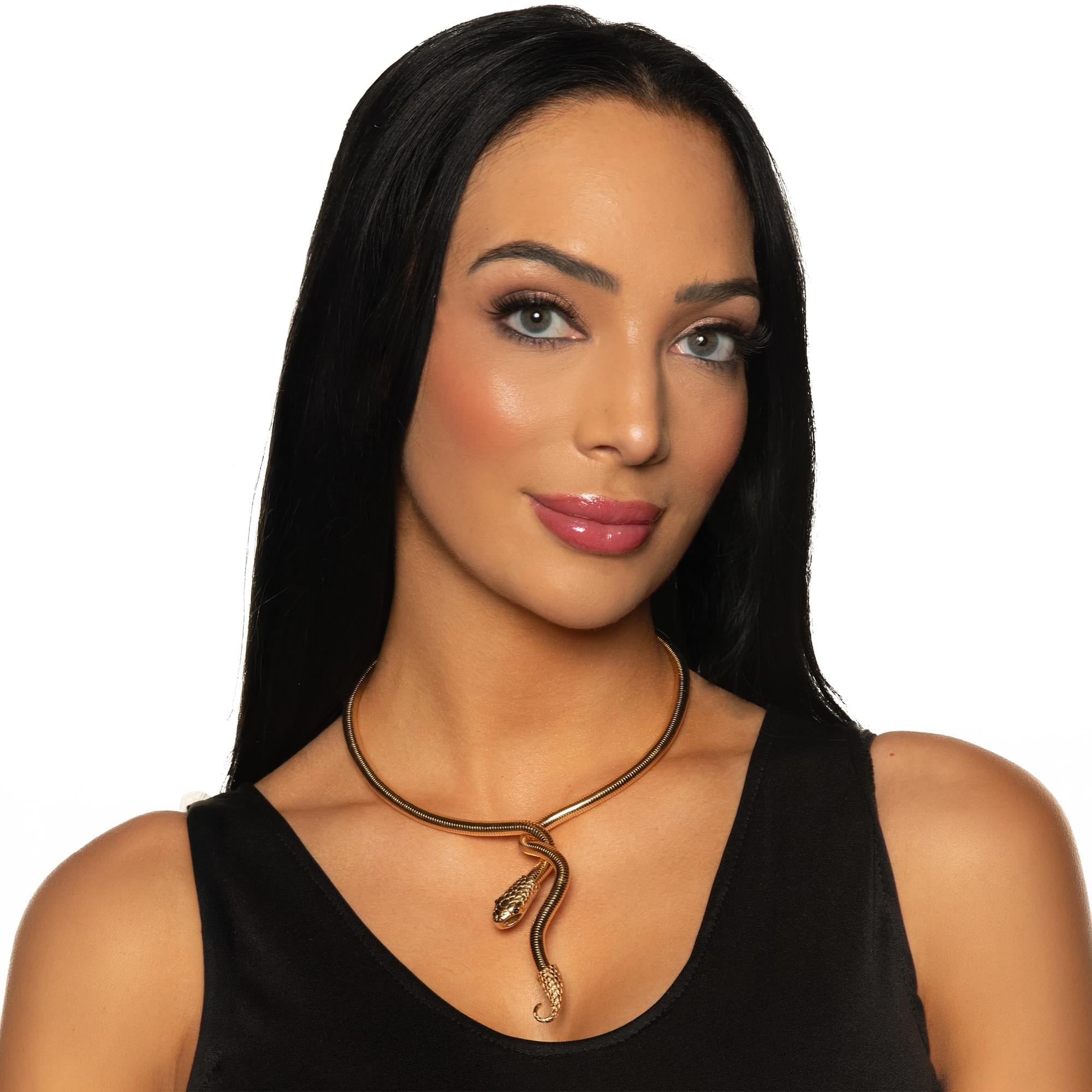 Gold Snake Necklace Adult Costume Accessory