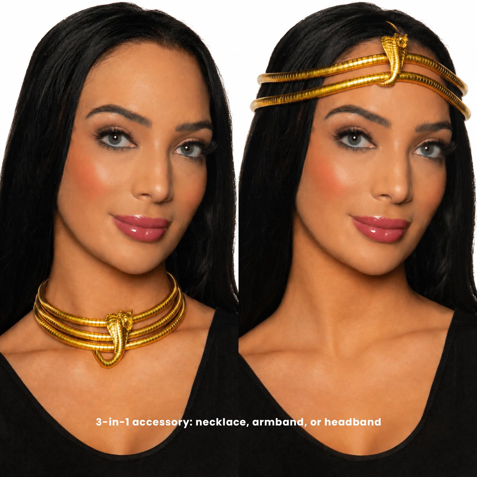 Cobra Wrap Necklace and Arm Band Adult Costume Accessory