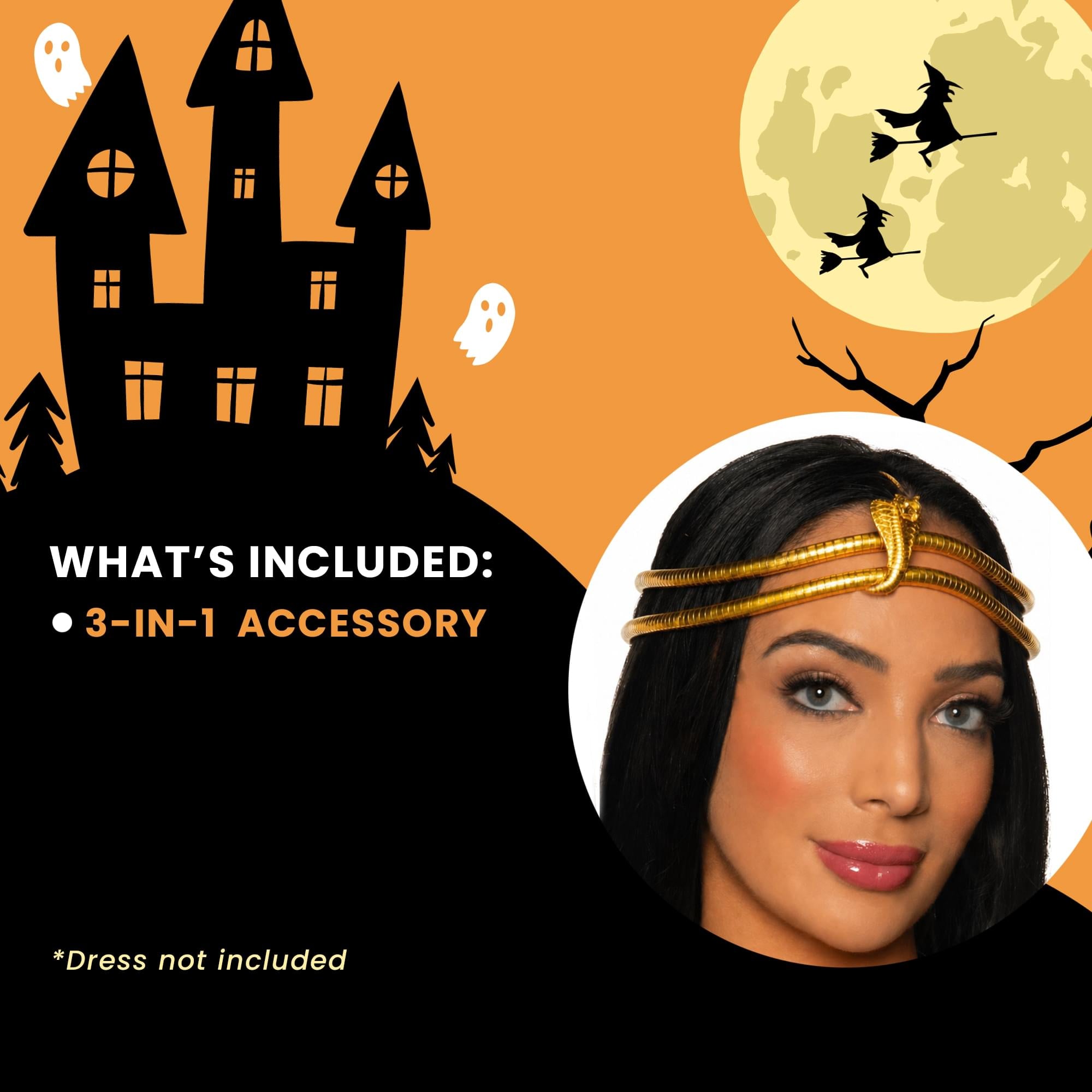 Cobra Wrap Necklace and Arm Band Adult Costume Accessory