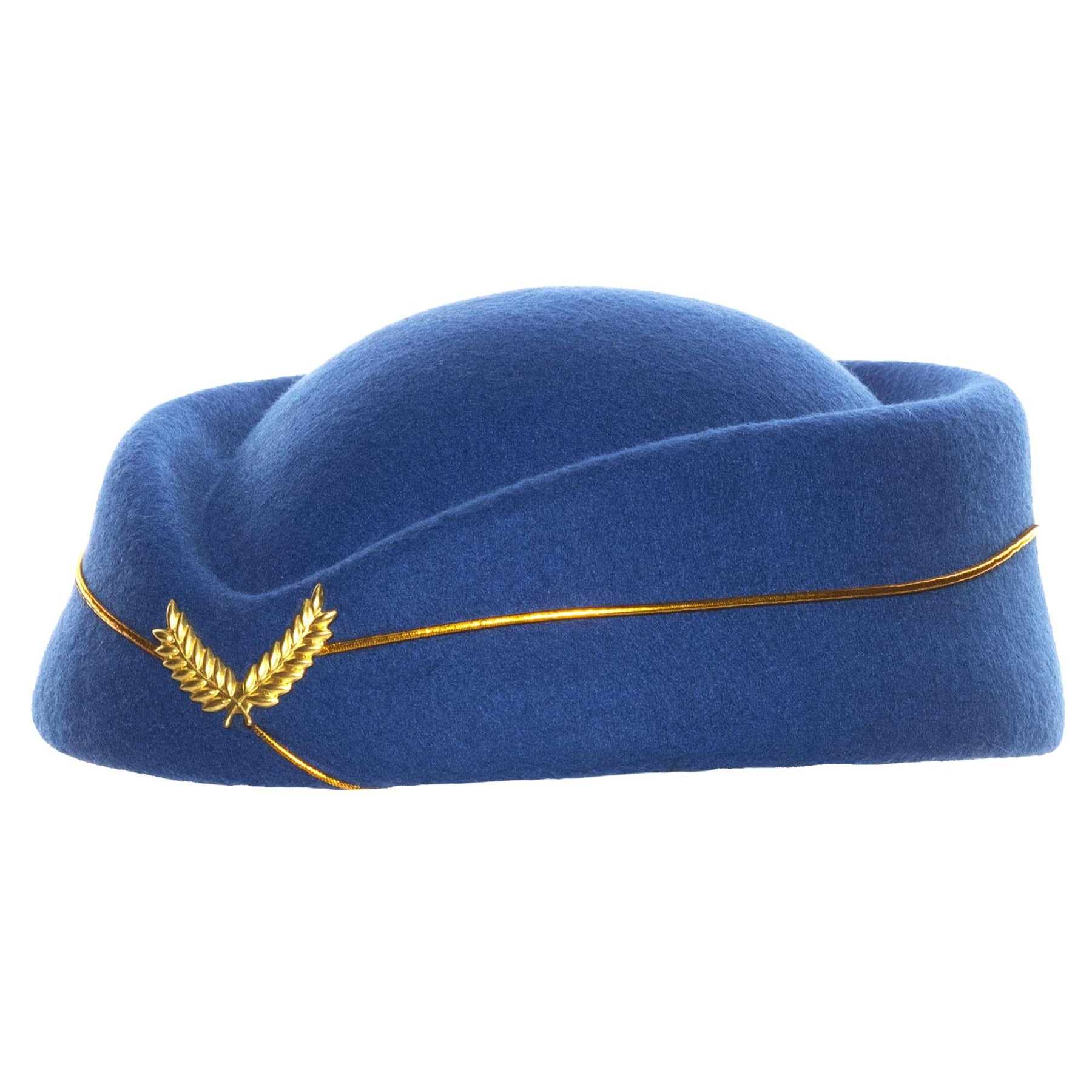Blue Stewardess Hat Adult Costume Accessory | One Size