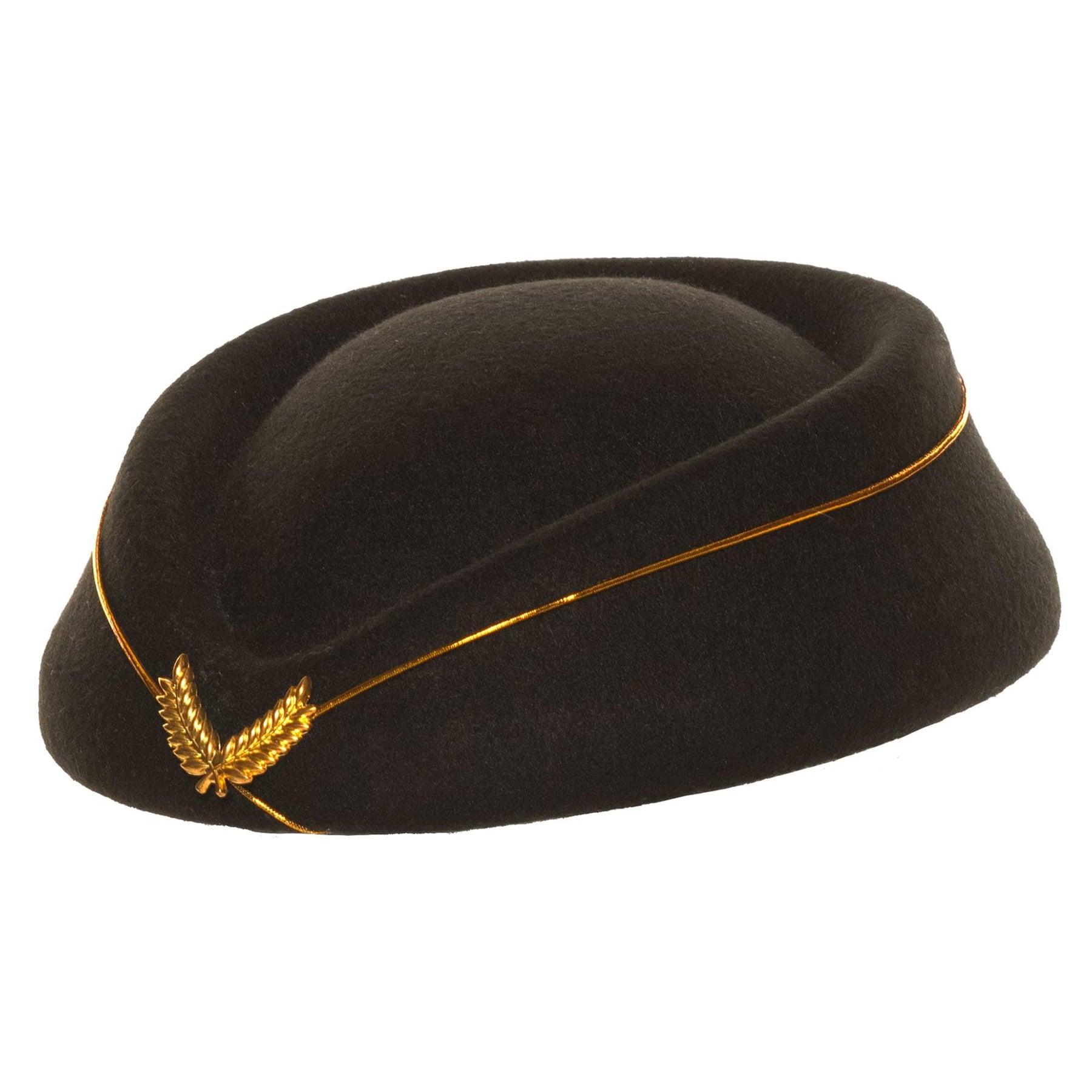 Black Stewardess Hat Adult Costume Accessory | One Size