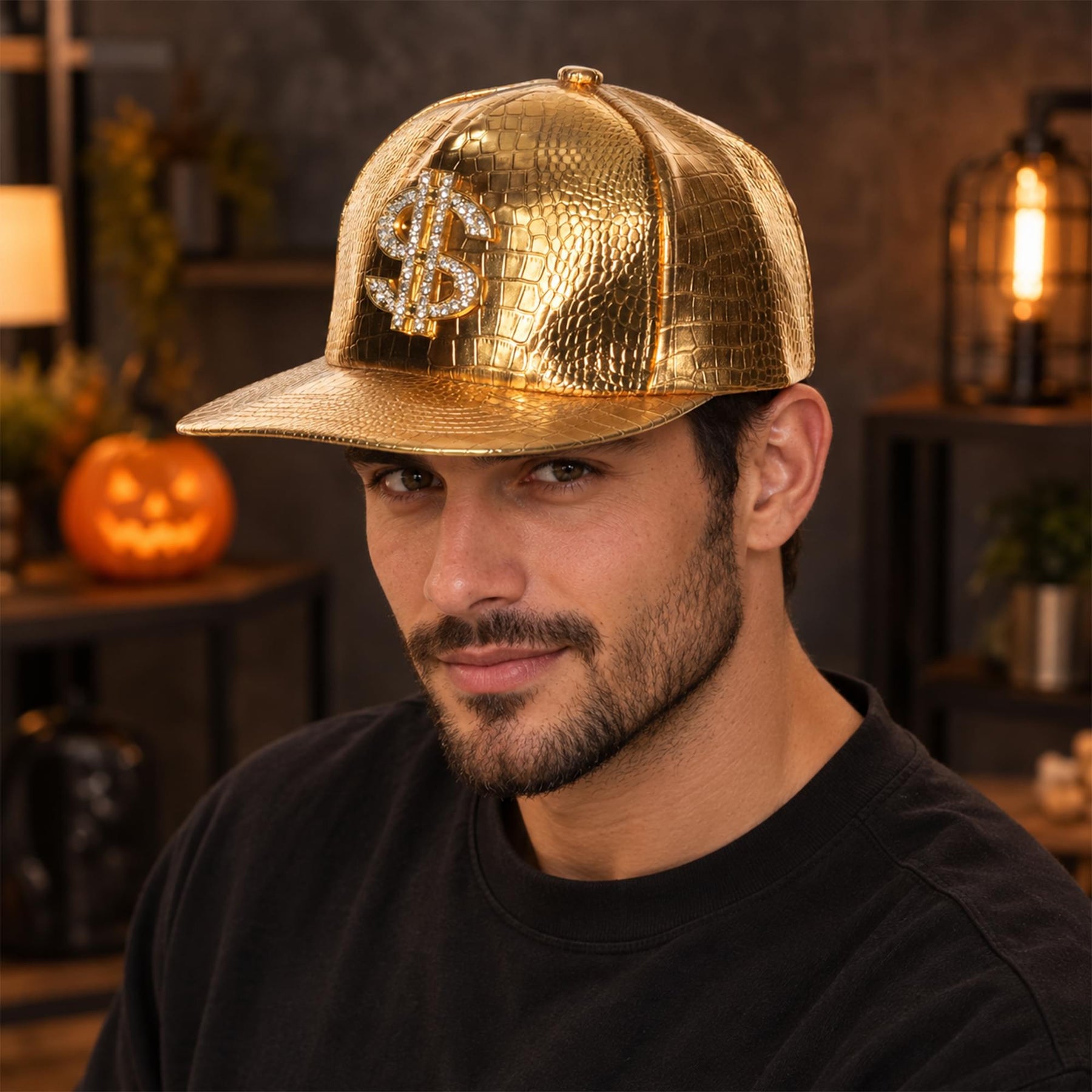 Hip Hop Metallic Hat Adult Costume Accessory | One Size