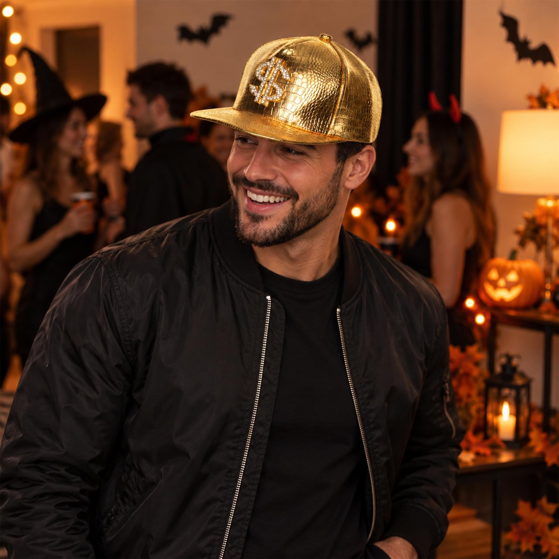 Hip Hop Metallic Hat Adult Costume Accessory | One Size