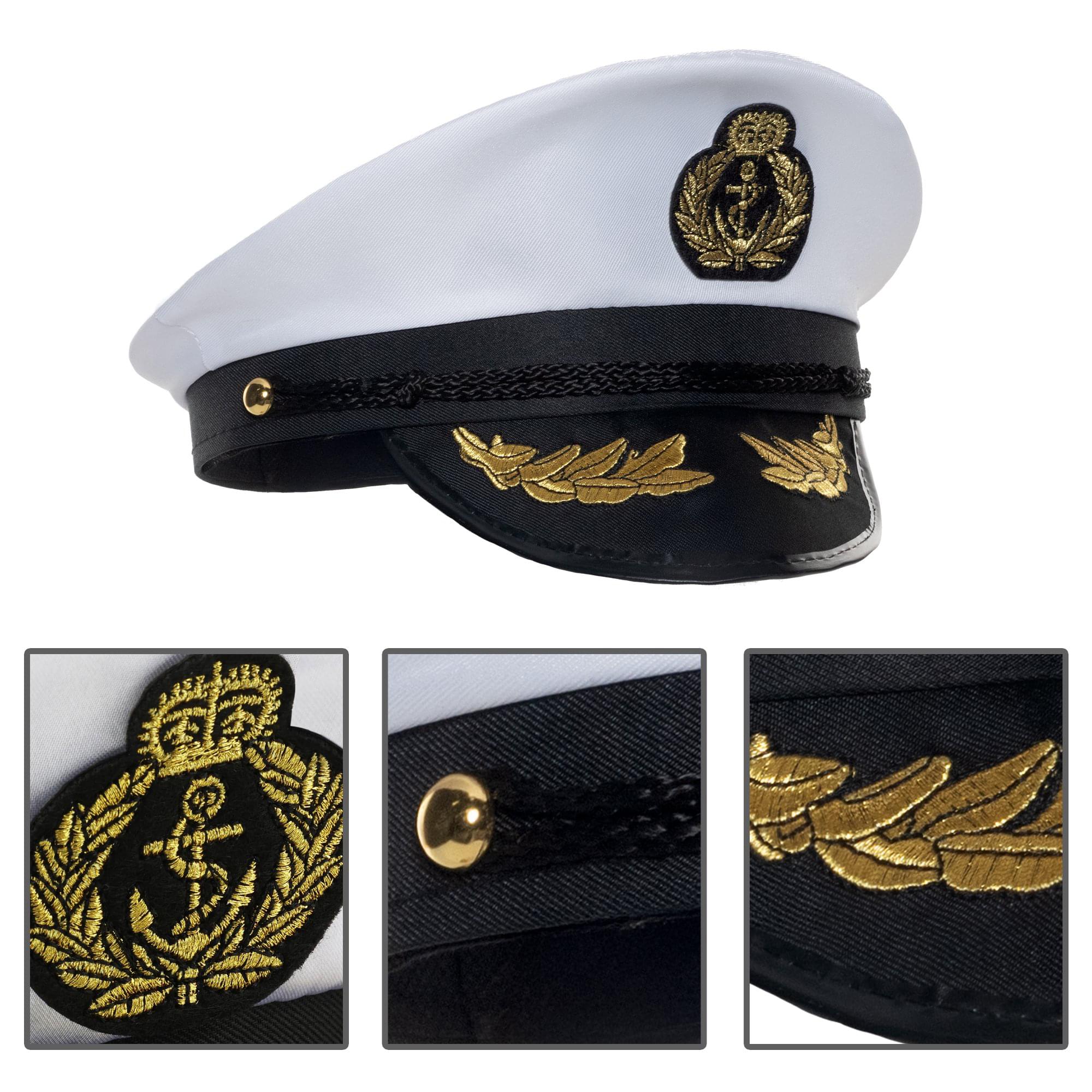 Admiral Hat Adult Costume Accessory | One Size