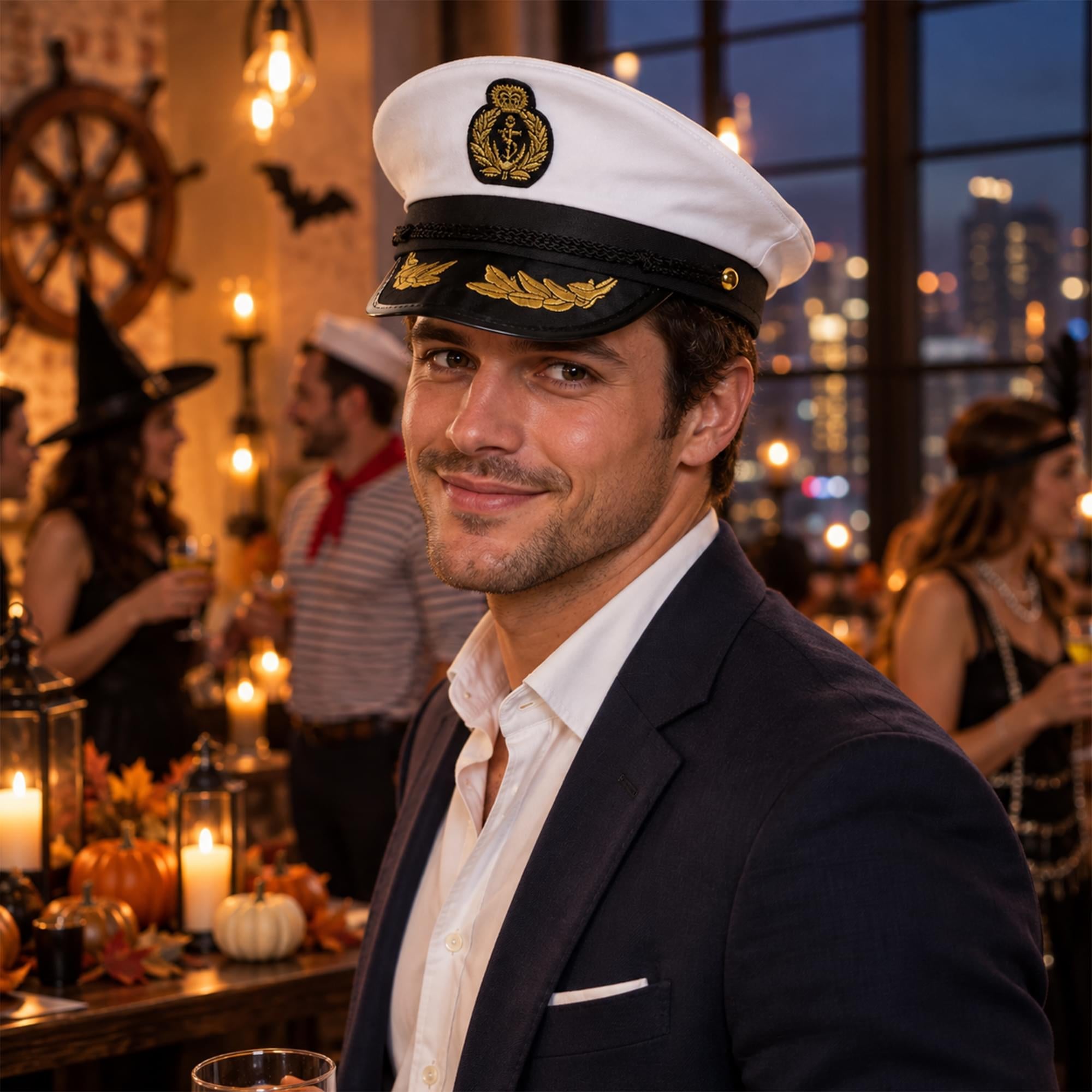 Admiral Hat Adult Costume Accessory | One Size