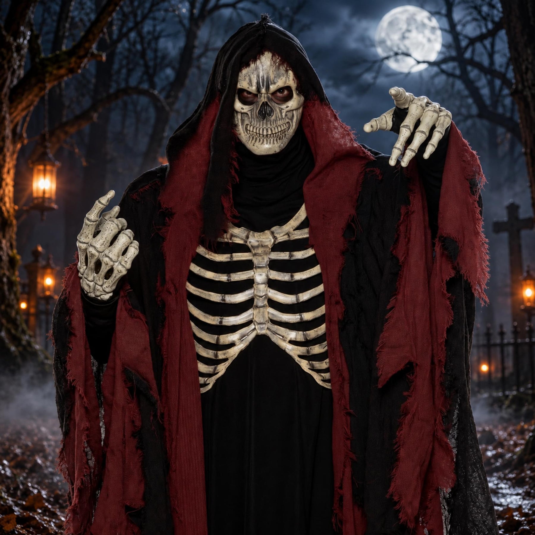 Skeleton Hands Adult Costume Accessory | One Size