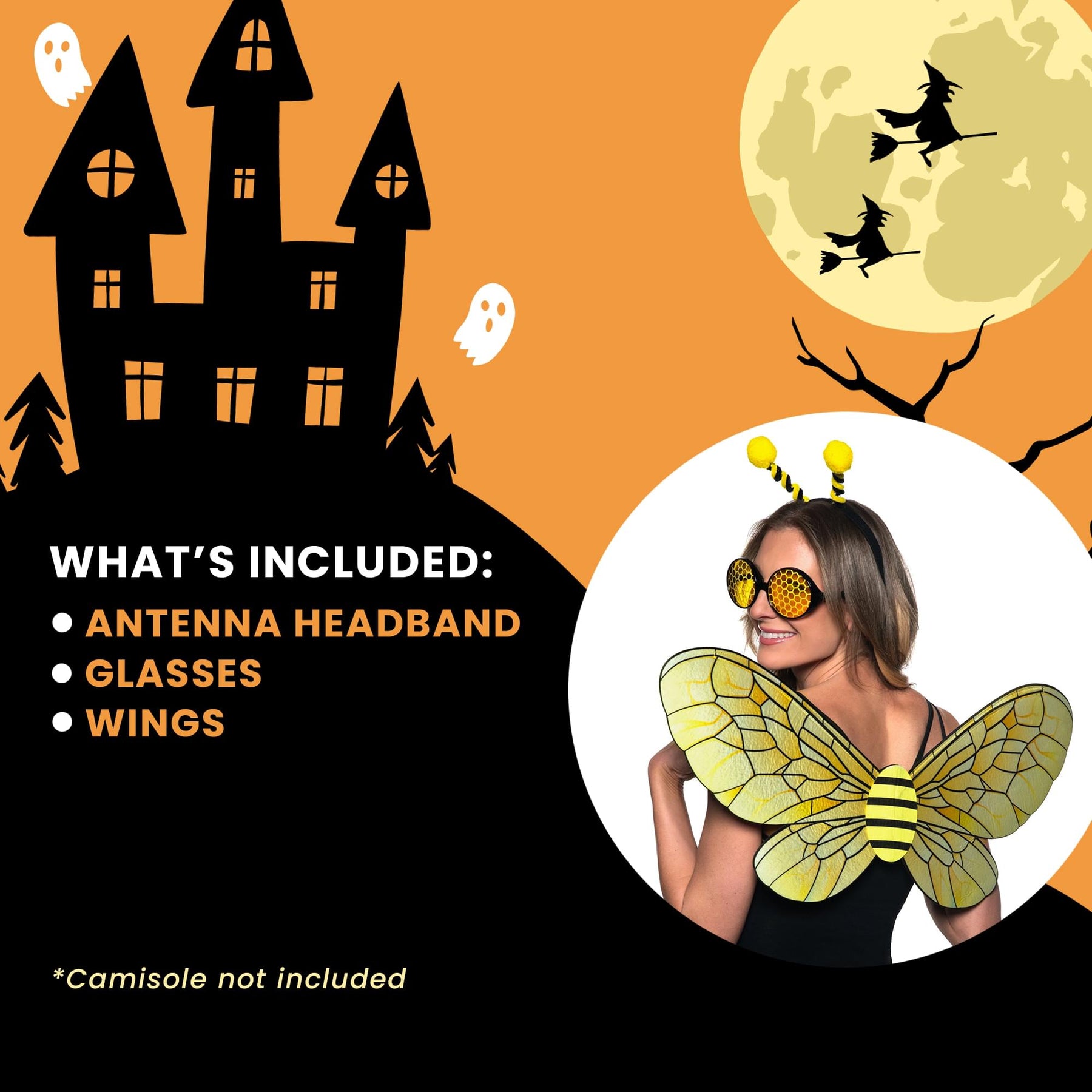 Bee Adult Costume Accessory Kit | One Size