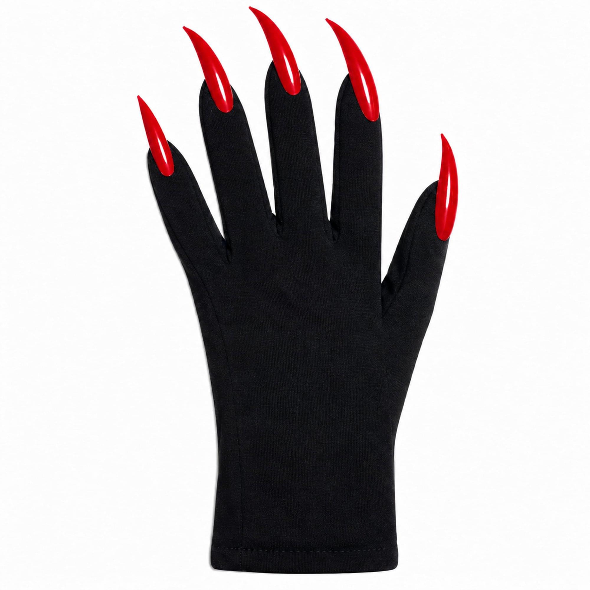 Red Claw Gloves Adult Costume Accessory | One Size