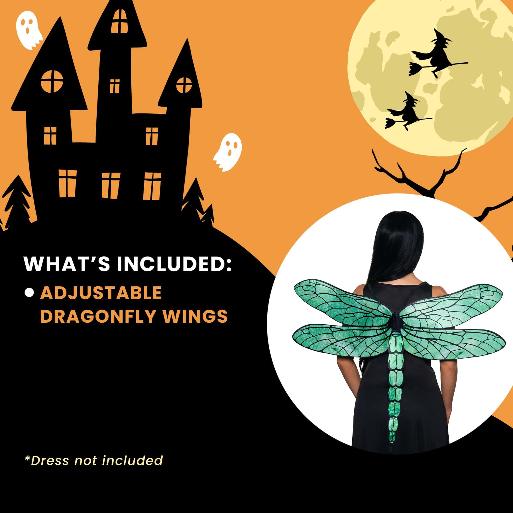Dragonfly Wings Adult Costume Accessory | One Size