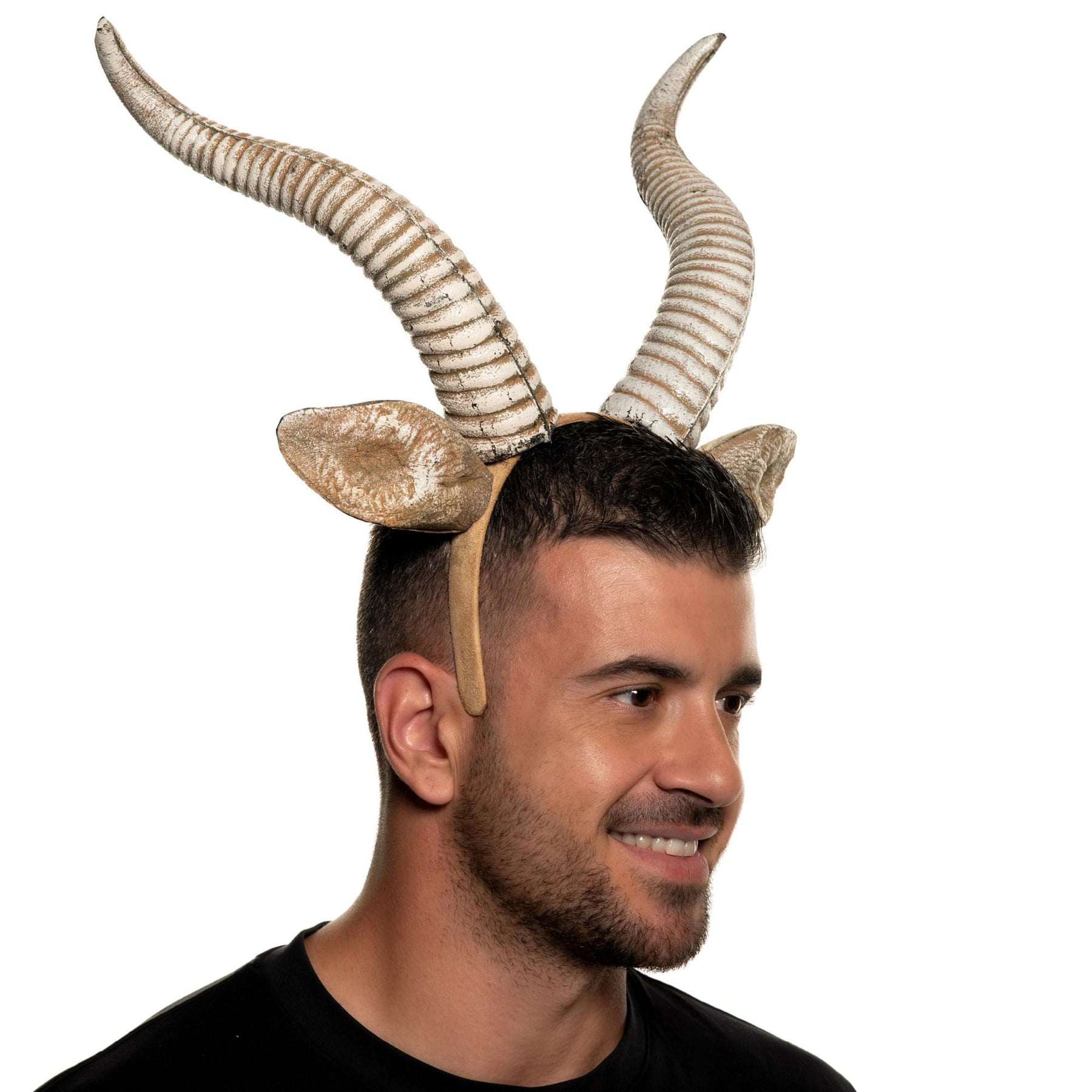 Antelope Foam Horn with Ears Adult Costume Headband | One Size