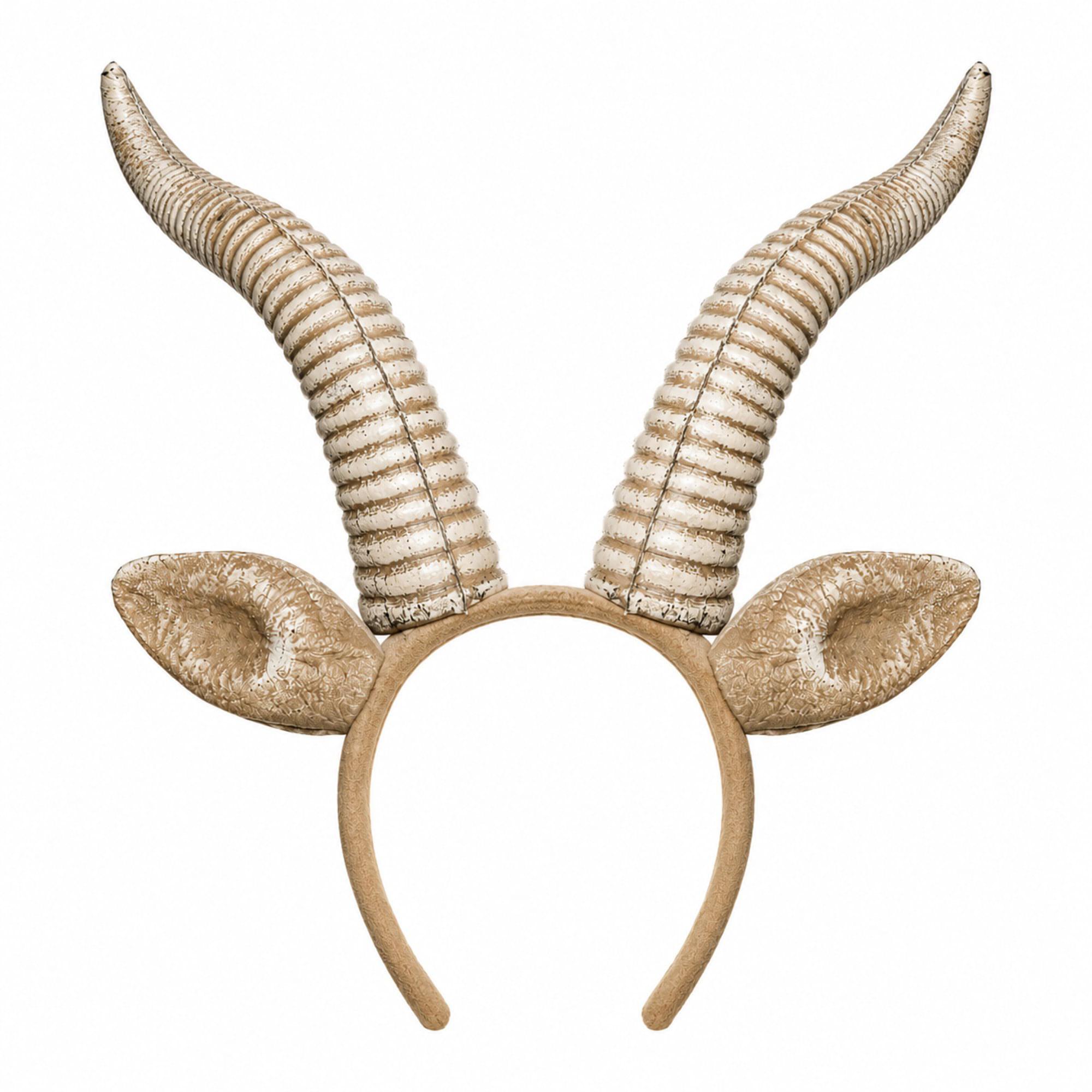 Antelope Foam Horn with Ears Adult Costume Headband | One Size