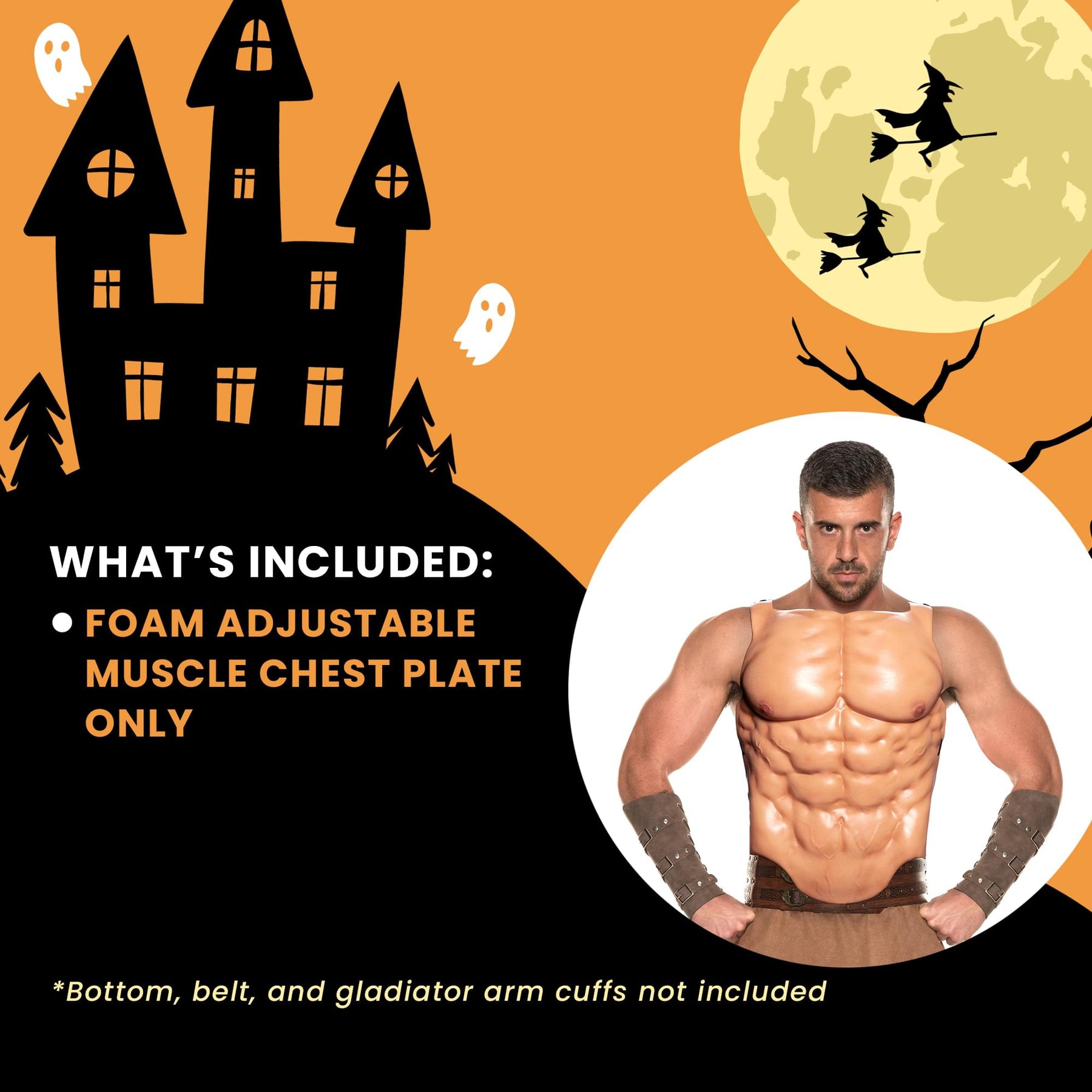 Muscle Chest Plate Adult Costume Accessory