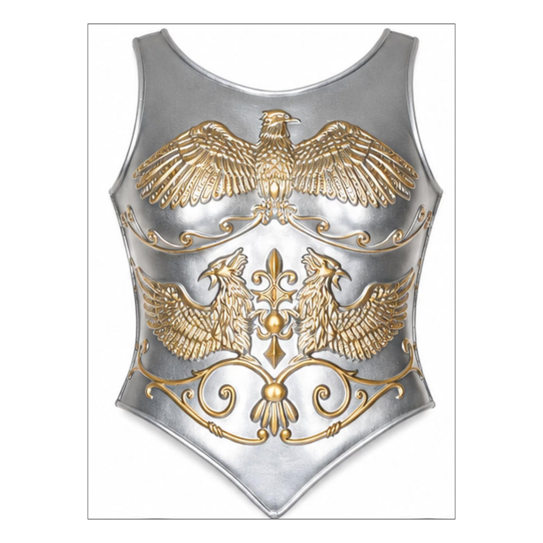 Women's Chest Plate Warrior Adult Costume Accessory