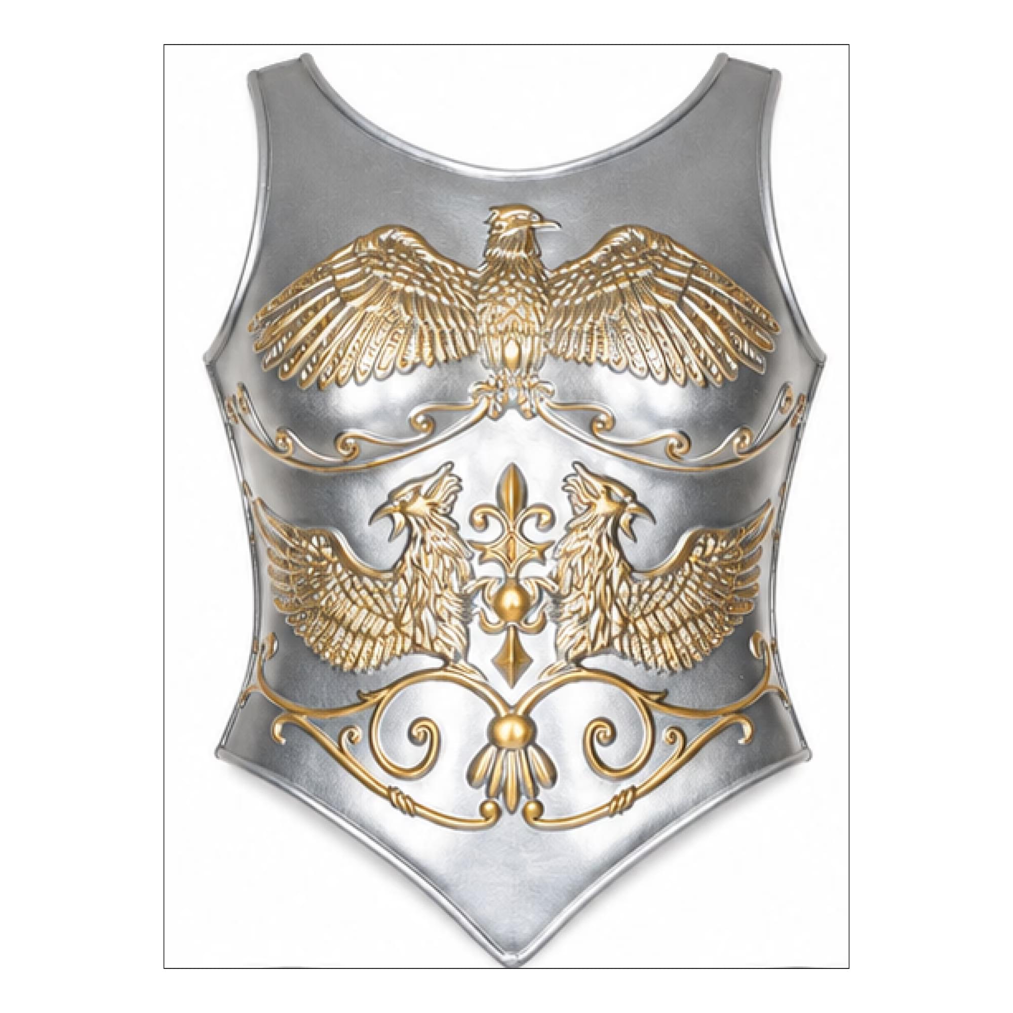 Women's Chest Plate Warrior Adult Costume Accessory