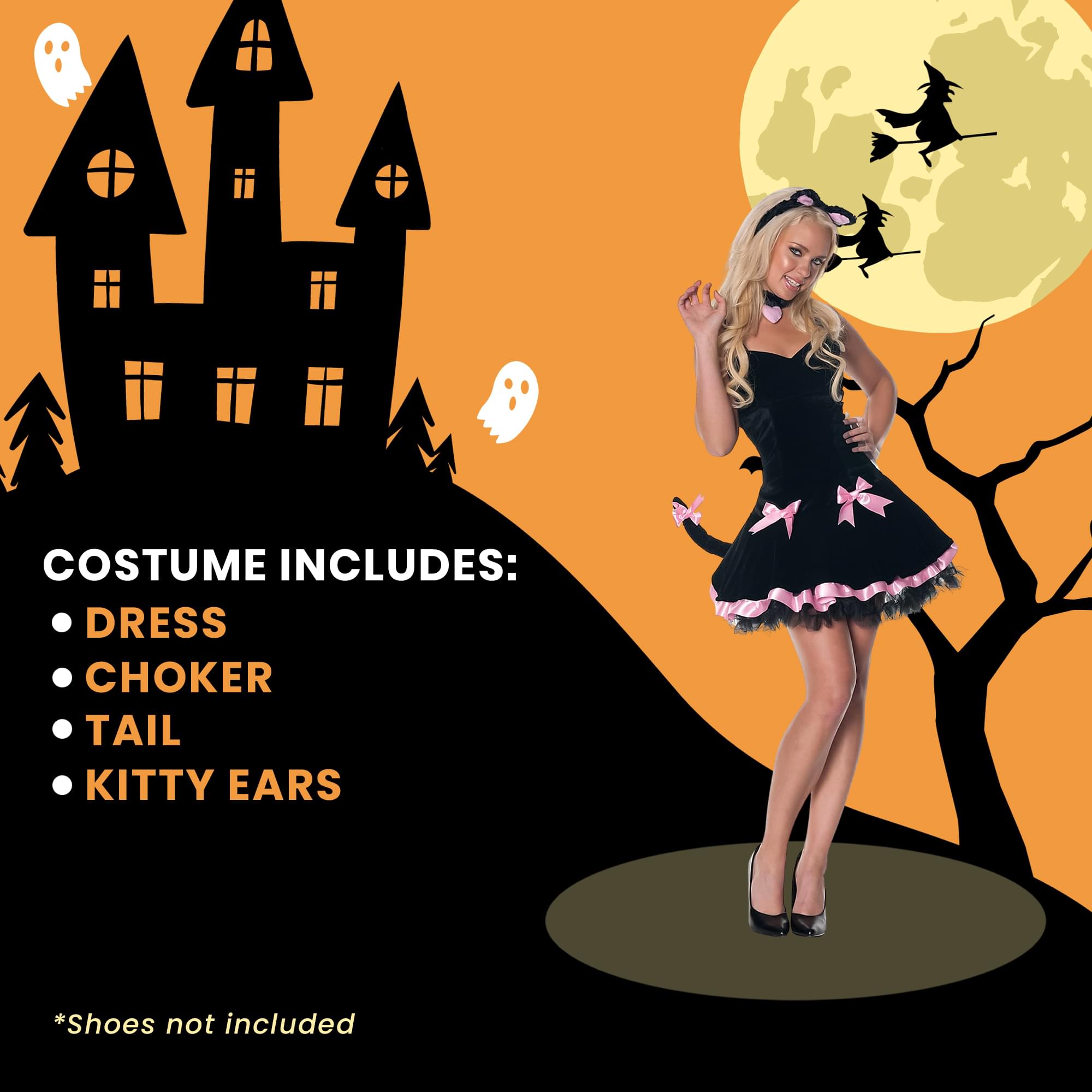 Frisky Cat Adult Womens Costume