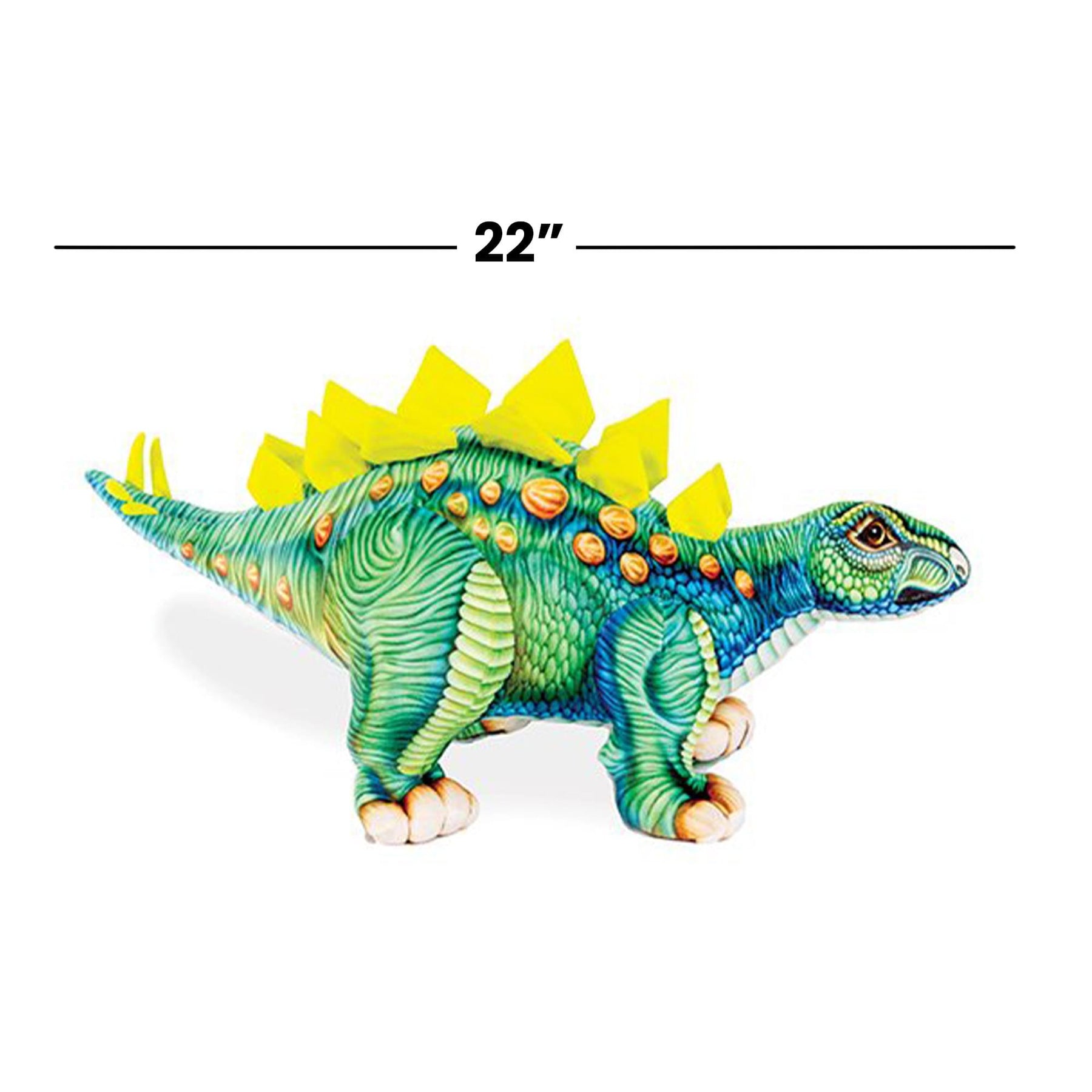 Real Planet Stegosaurus Green 22 Inch Realistic Soft Plush