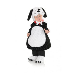 Belly Babies Black And White Puppy Plush Child Toddler Costume
