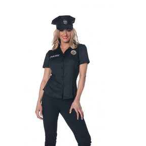 Police Adult Costume Fitted Shirt