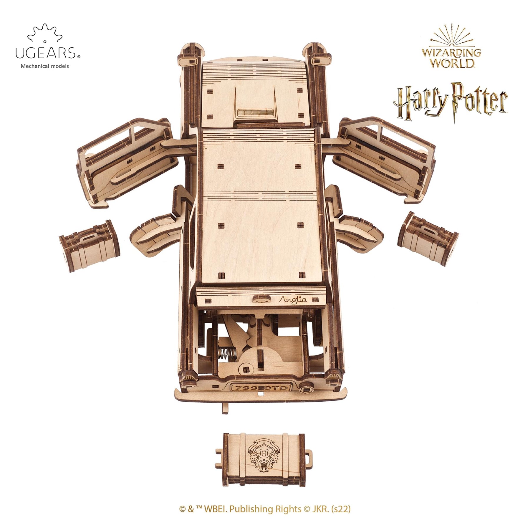 Harry Potter Flying Ford Anglia 3D Wooden Puzzle Mechanical Model Kit