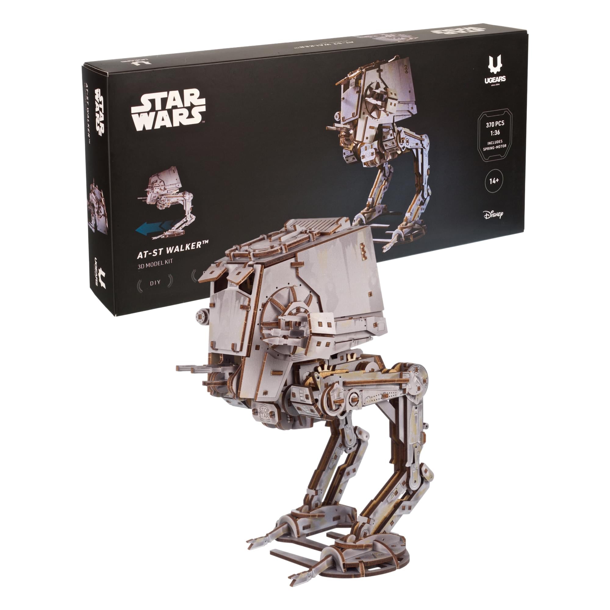 Star Wars AT-ST Walker 3D Wooden Puzzle Mechanical Model Kit