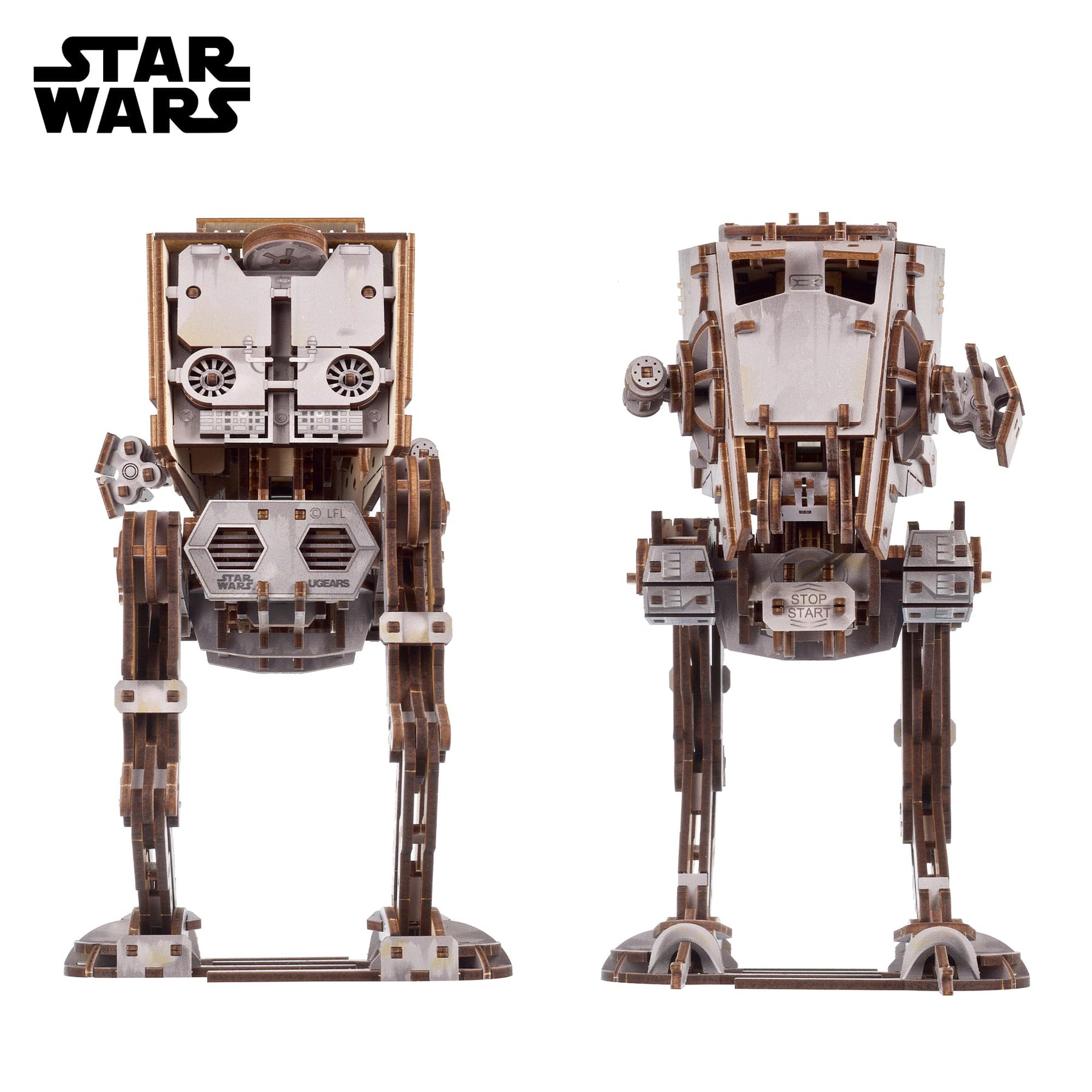 Star Wars AT-ST Walker 3D Wooden Puzzle Mechanical Model Kit