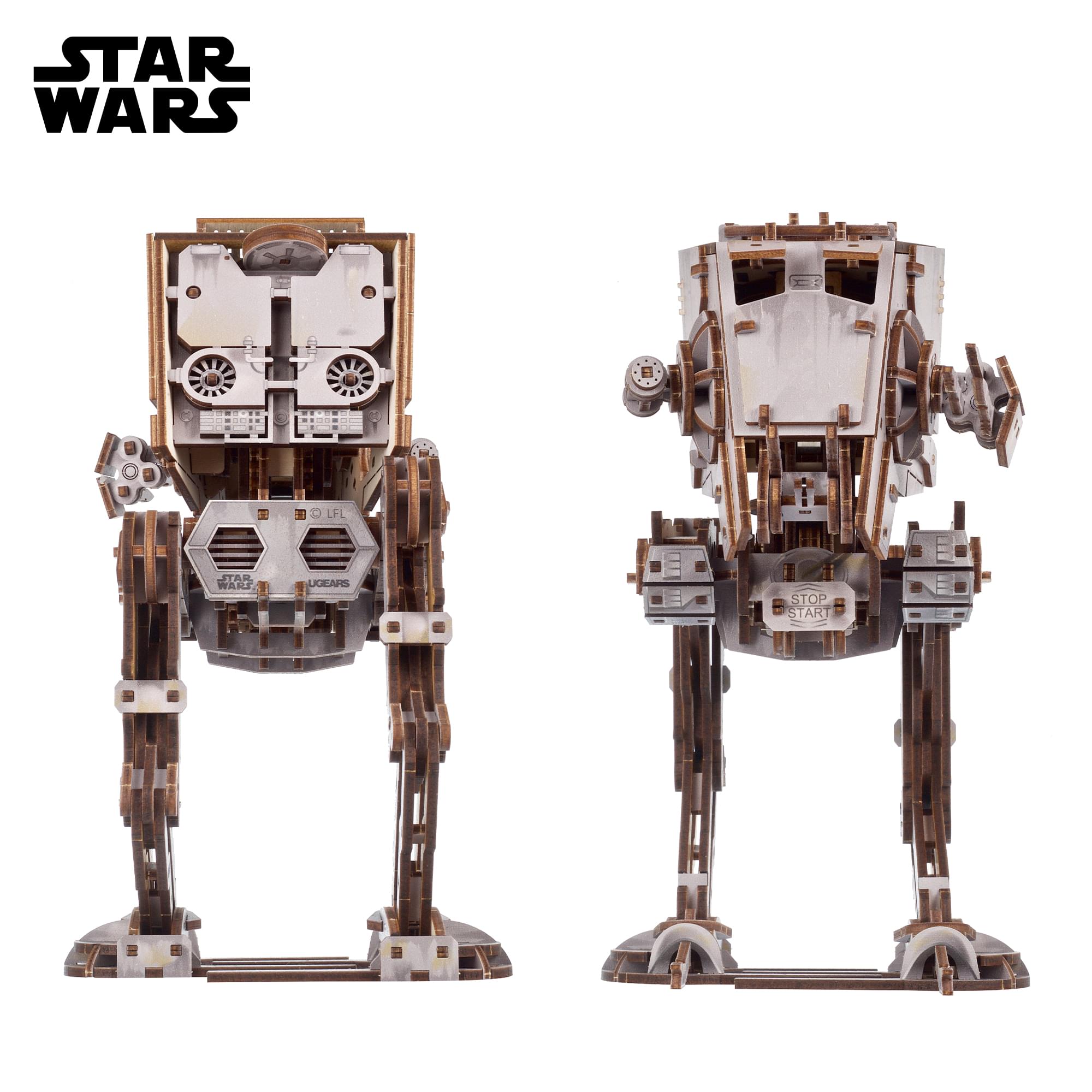 Star Wars AT-ST Walker 3D Wooden Puzzle Mechanical Model Kit