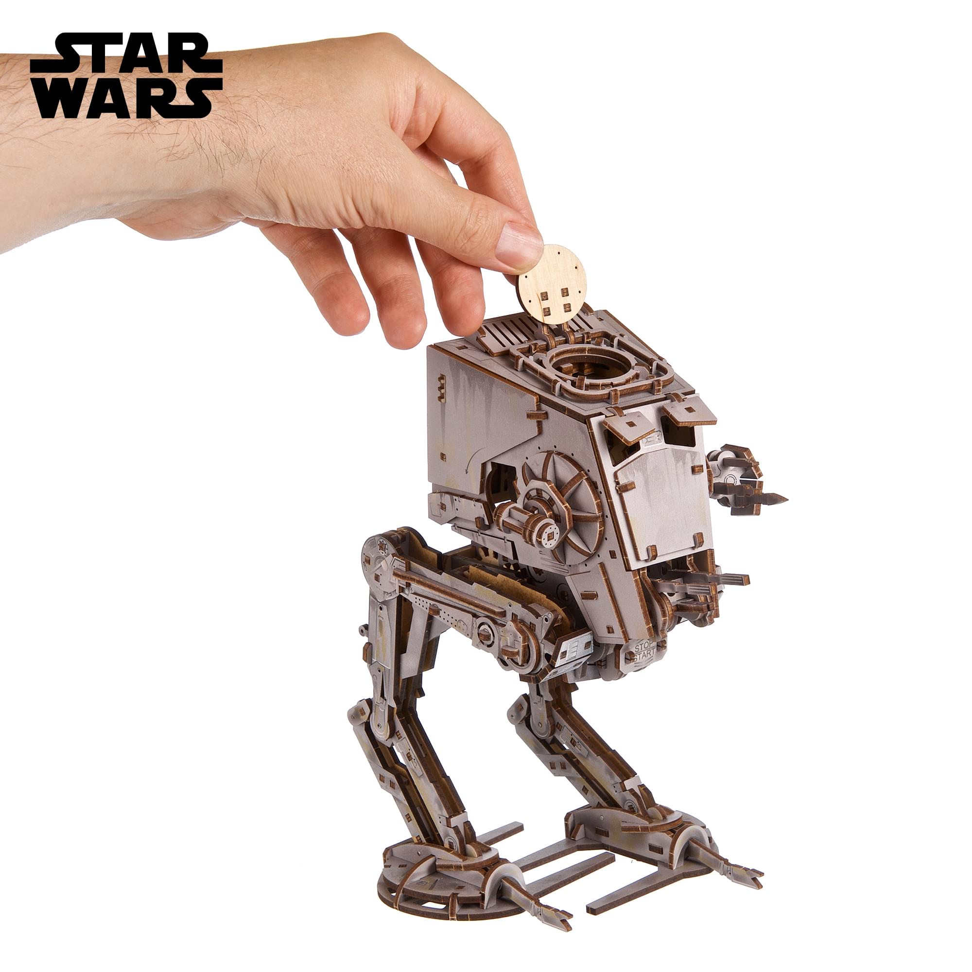 Star Wars AT-ST Walker 3D Wooden Puzzle Mechanical Model Kit