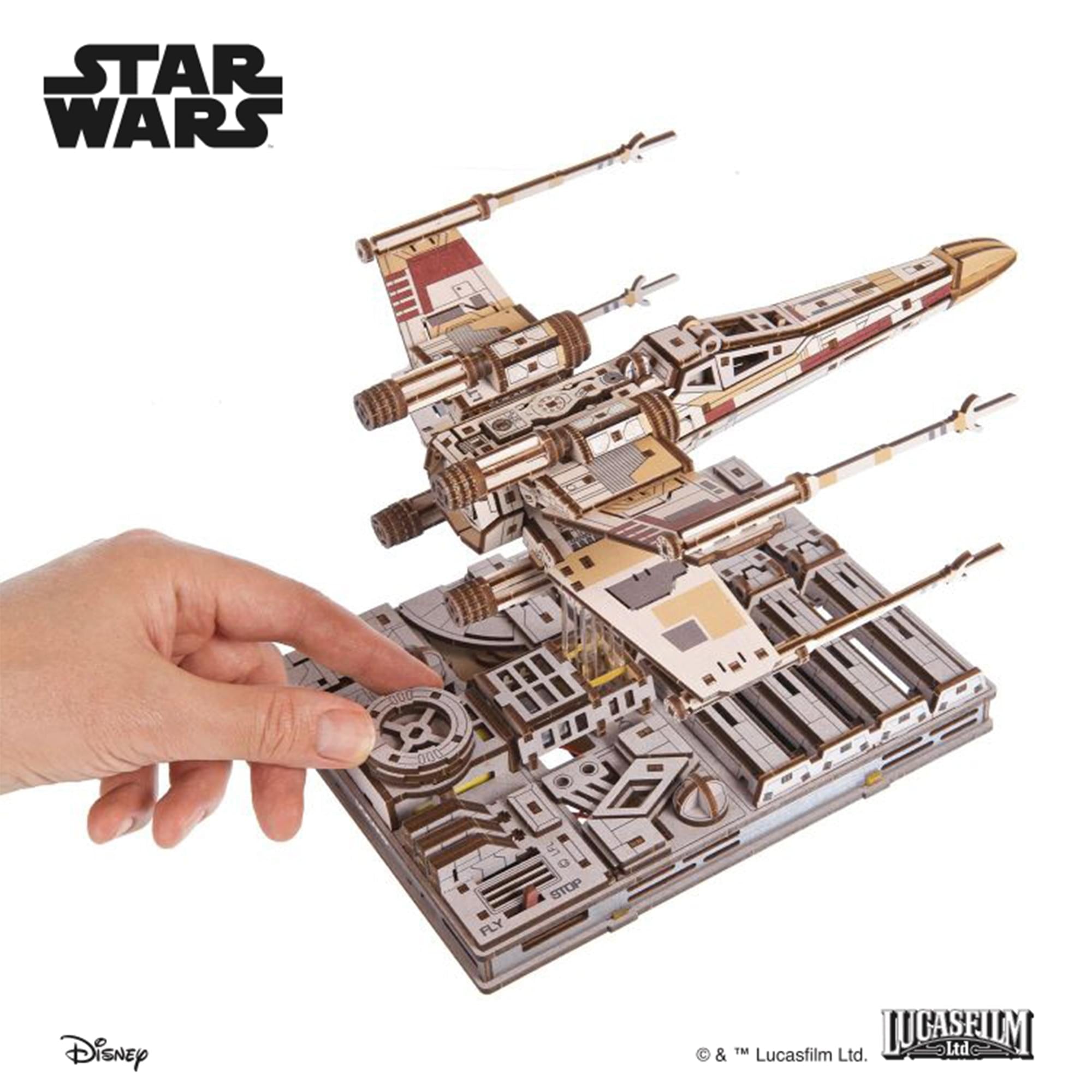 Star Wars X-Wing Starfighter 3D Wooden Puzzle Mechanical Model Kit