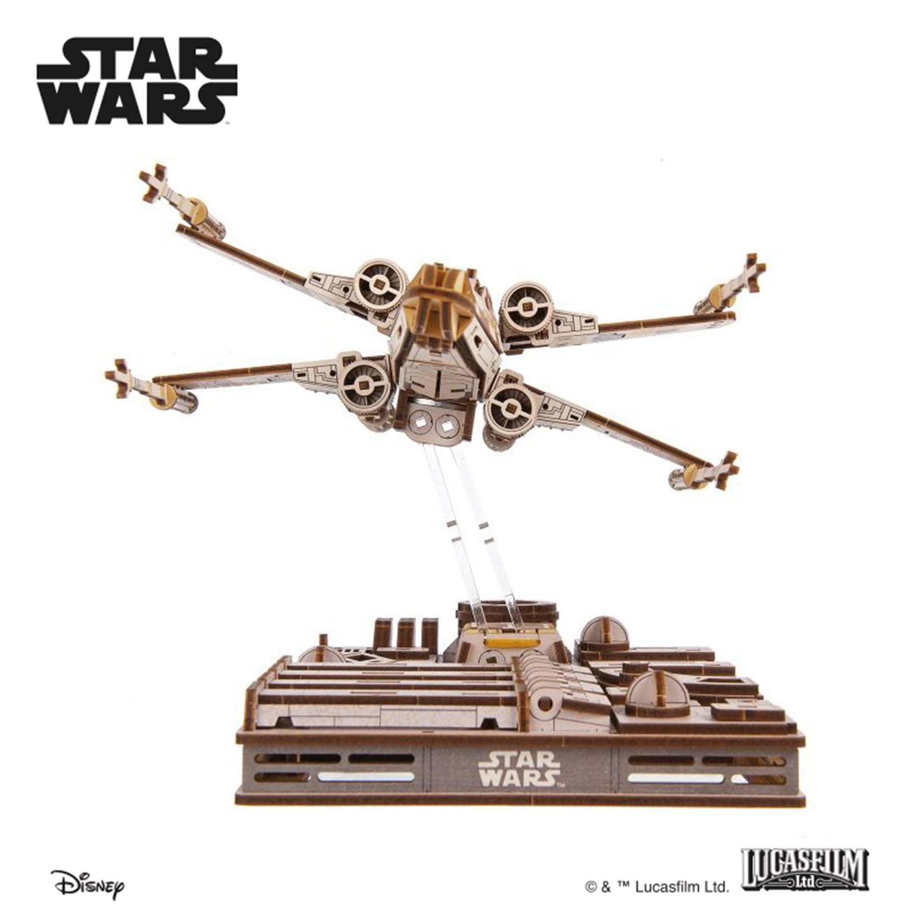 Star Wars X-Wing Starfighter 3D Wooden Puzzle Mechanical Model Kit