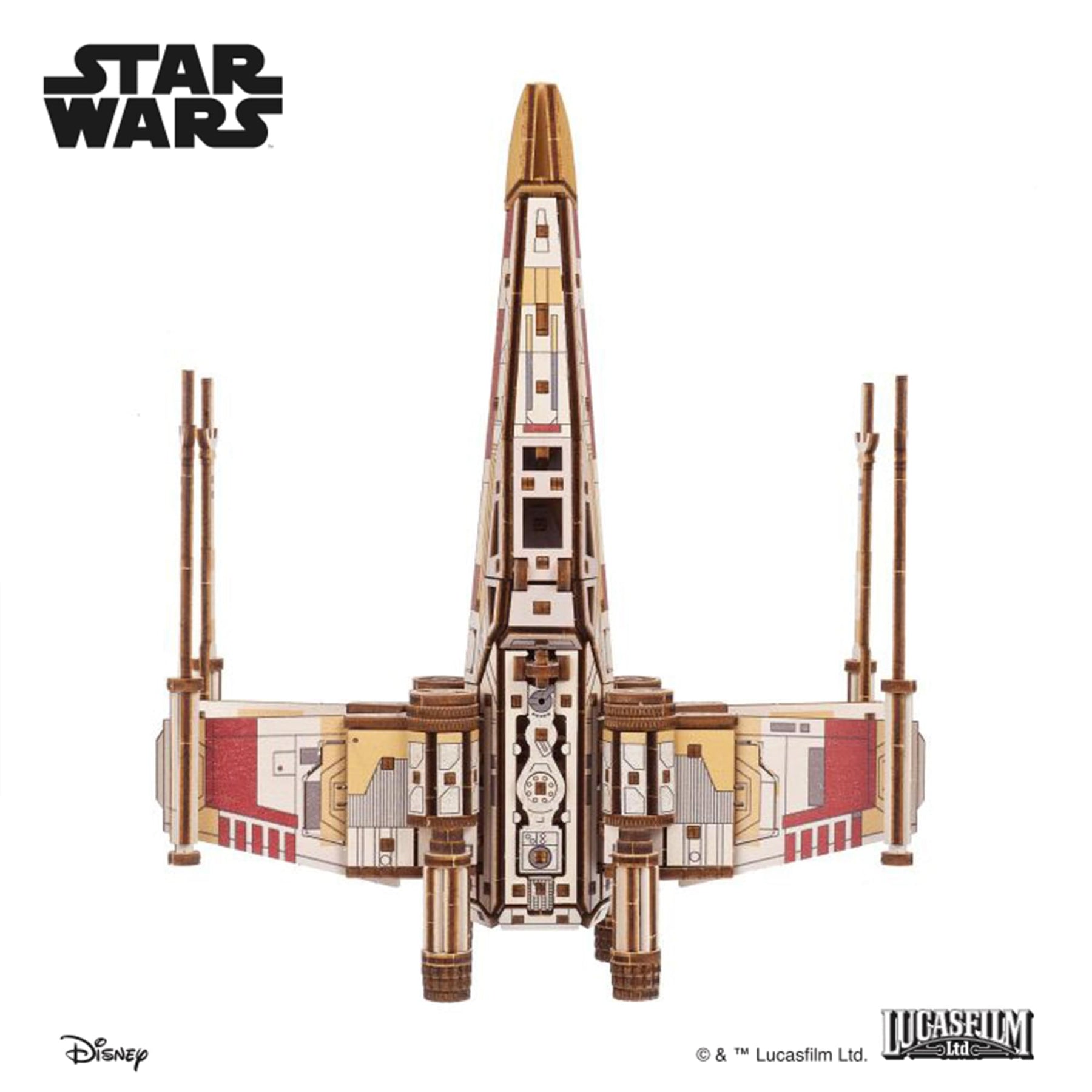 Star Wars X-Wing Starfighter 3D Wooden Puzzle Mechanical Model Kit